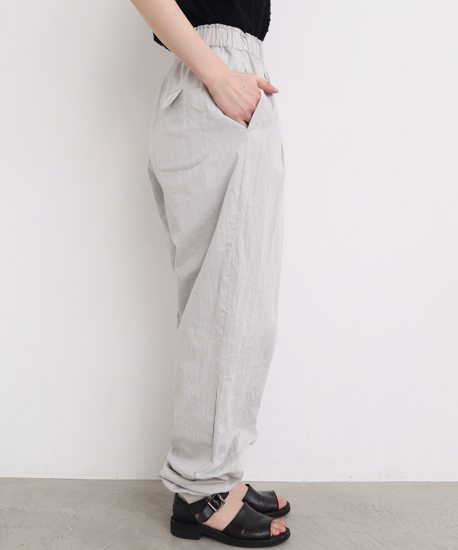 AMBIDEX Store 〇スウェットみたいなゆるパンツ(F ベージュ): l