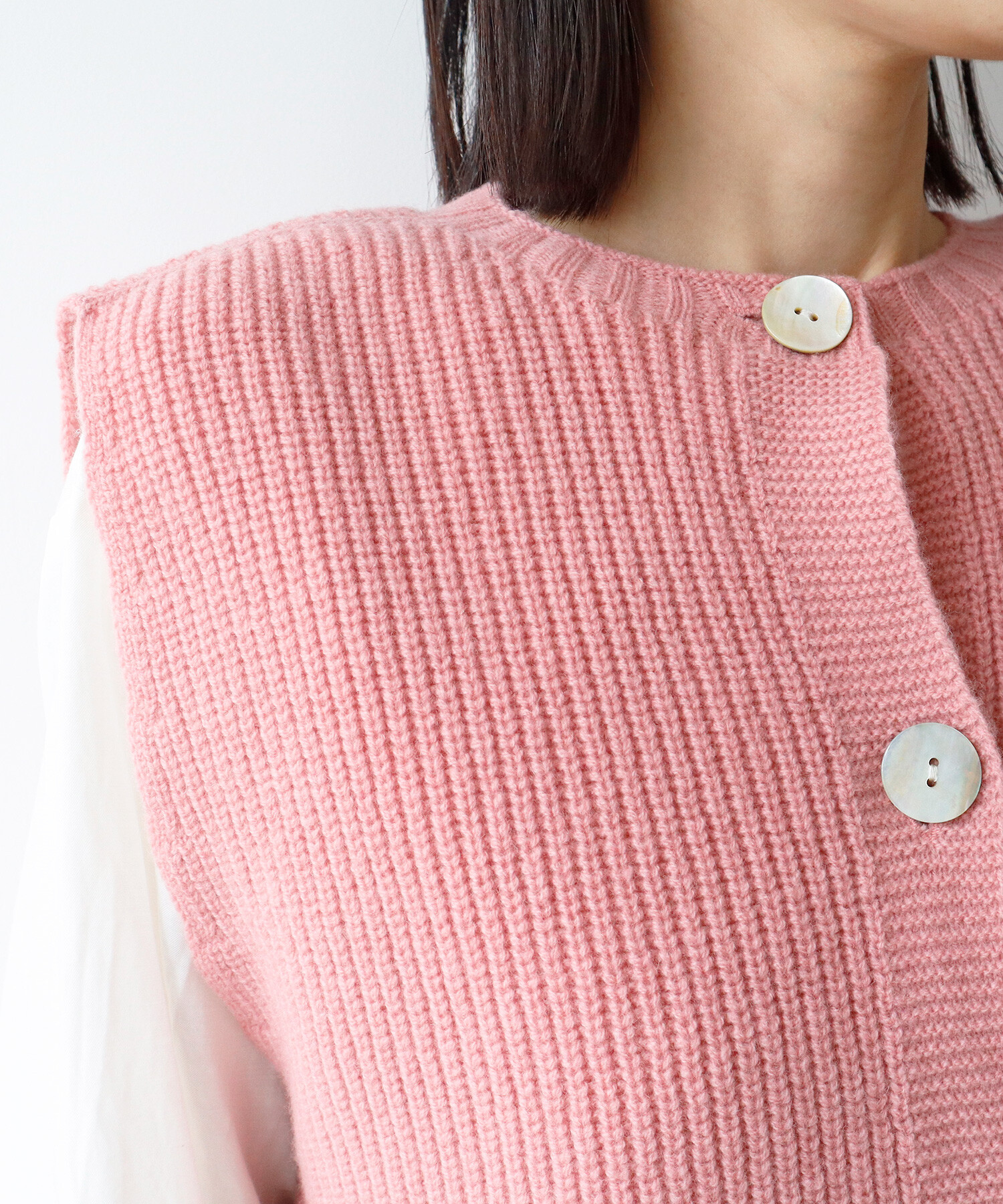 AMBIDEX Store ○CHESS ホールガーメント 片畦2wayベスト(F ベージュ