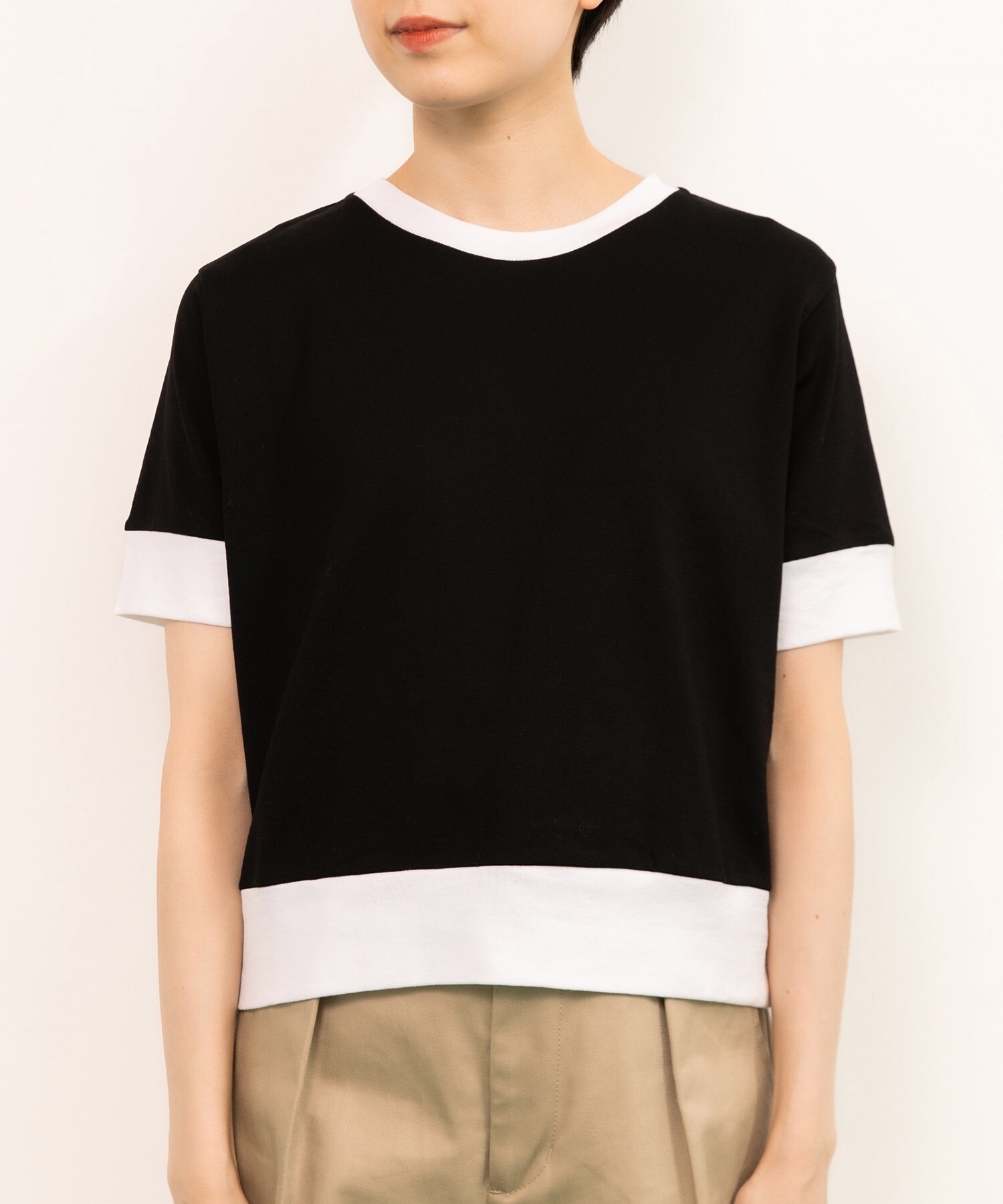 AMBIDEX Store △連シルフライス バイカラーTシャツ(F サックス