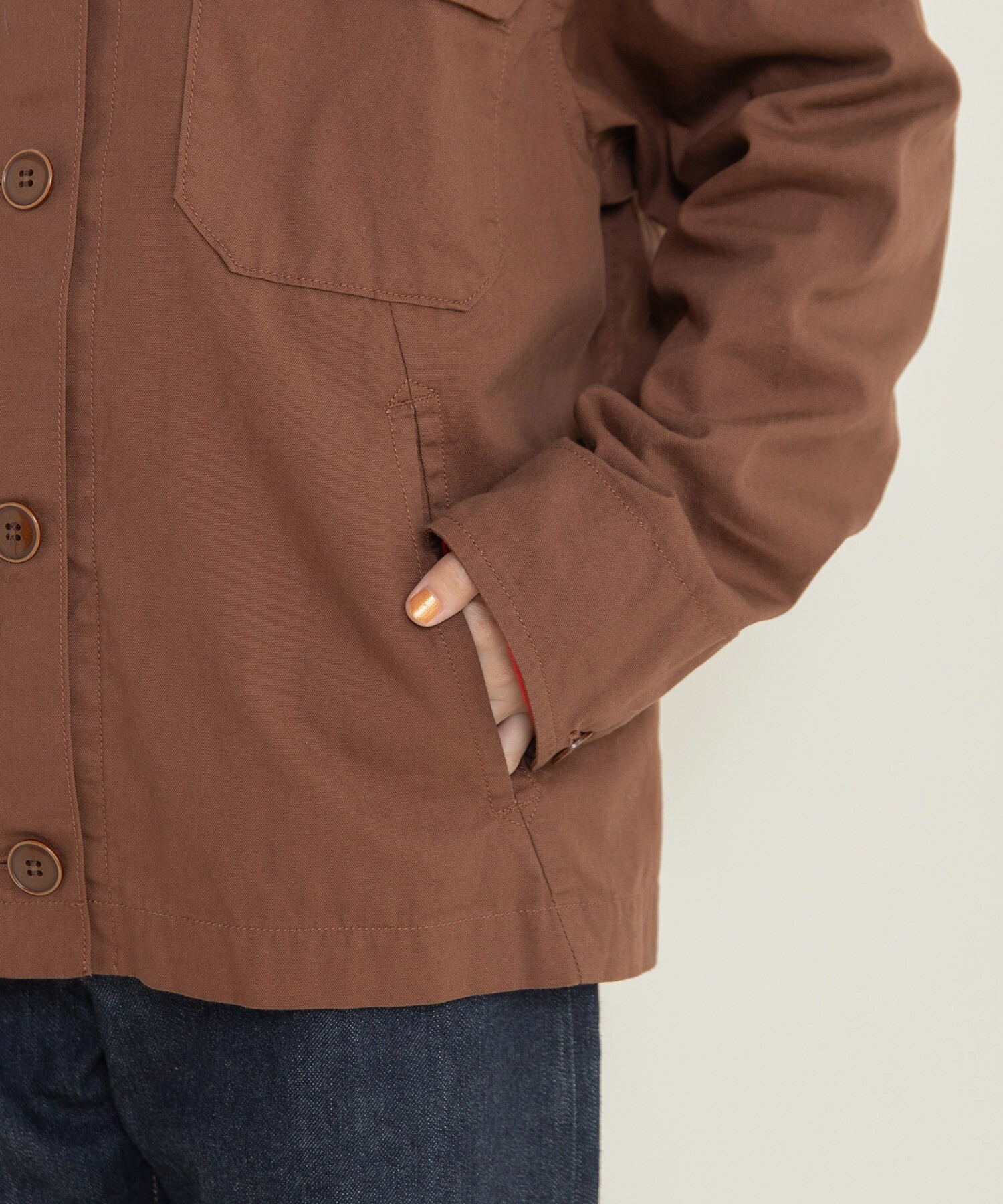 AMBIDEX Store ○オックス カバーオールジャケット(F チャ): CHILD WOMAN