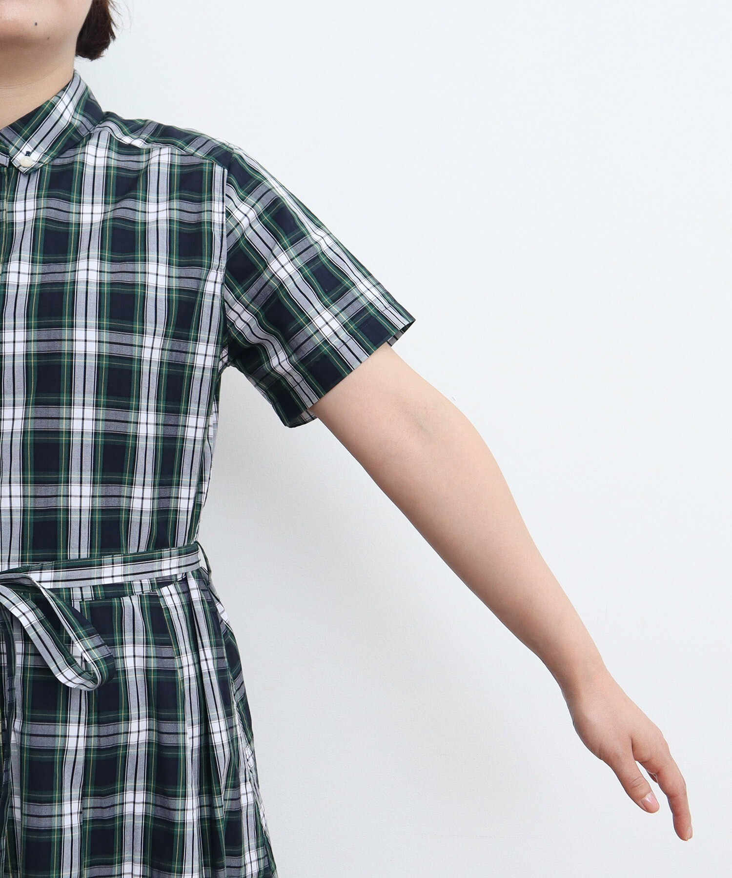 AMBIDEX Store ○ギザタータン ボタンダウン半袖ワンピース(F AMBIDEX Store ○ギザタータン ボタンダウン半袖ワンピース(F