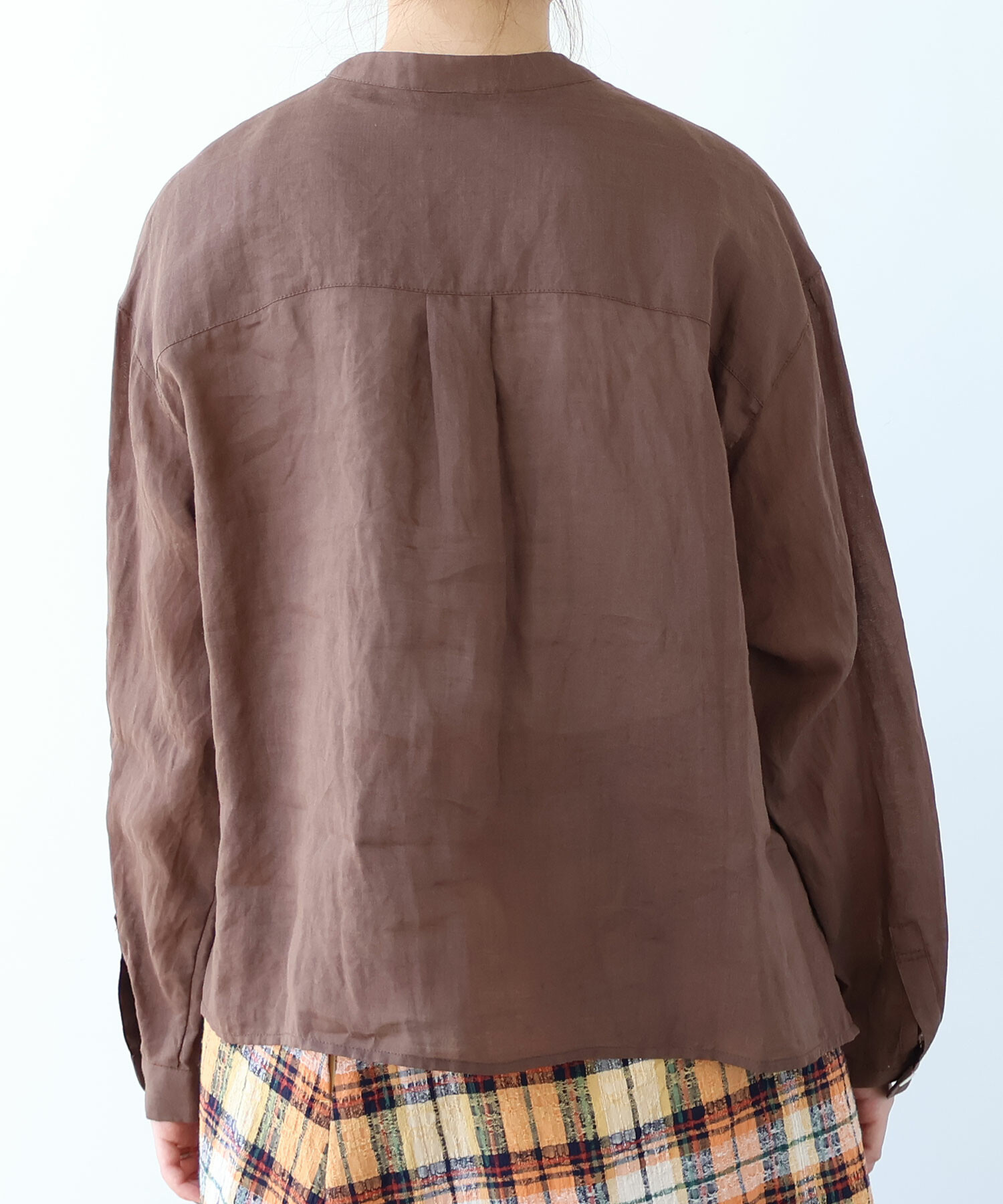 AMBIDEX Store ○ Ramie short ブラウス(F ブルーグレー): bulle de savon