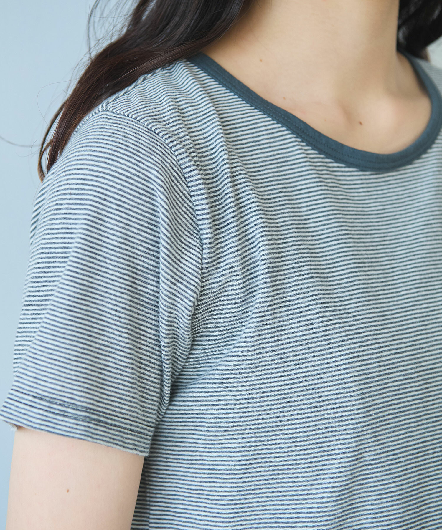 tシャツ よわよわボーダー Tシャツ レディース AMBIDEX Store △よわよわボーダー Tシャツ(F クロ): bulle de savon