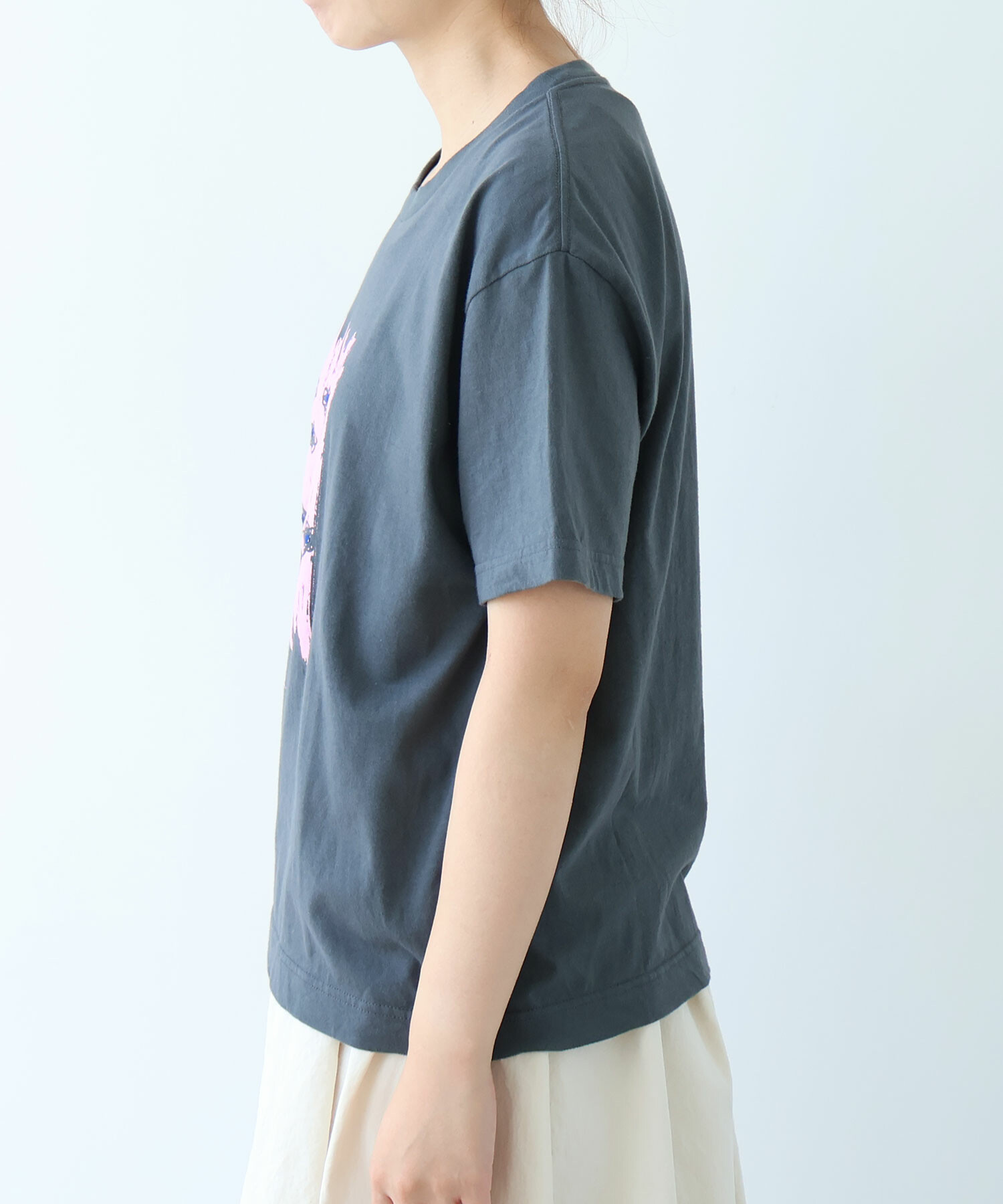 おはなさん専用商品 AMBIDEX Store ○ おはなのラバープリント Tシャツ(F シロ): bulle de