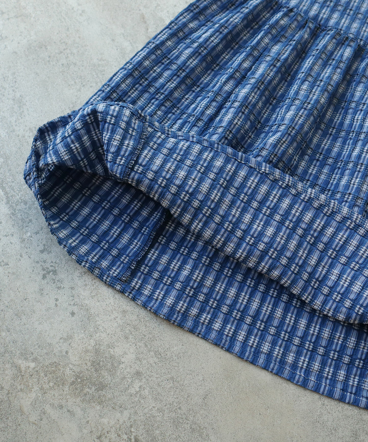 BETTY´S BLUE チェック柄 ロングワンピース 長袖 レディース
