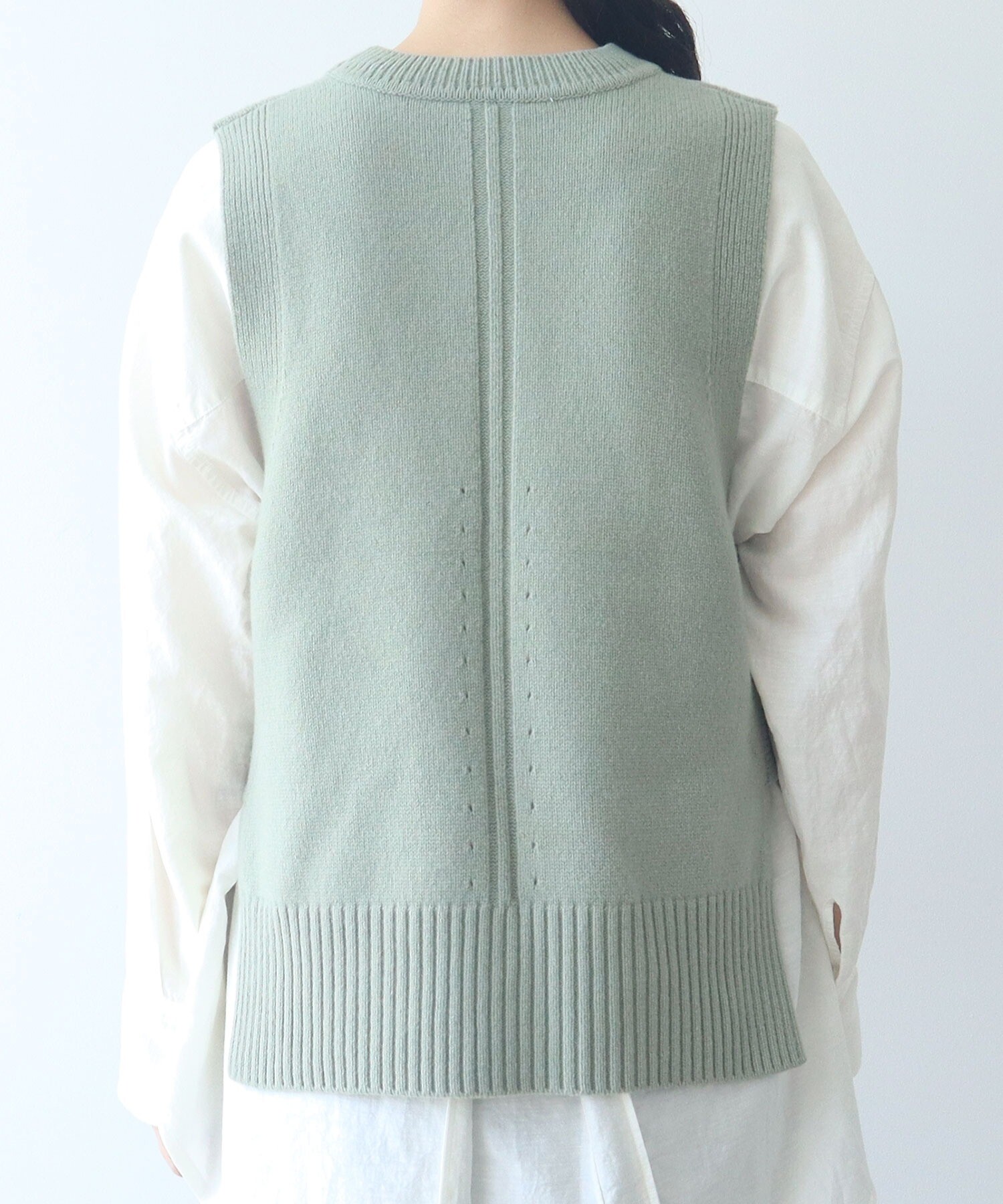 AMBIDEX Store ○NEW ENGLAND ニットベスト(F グレー): yuni