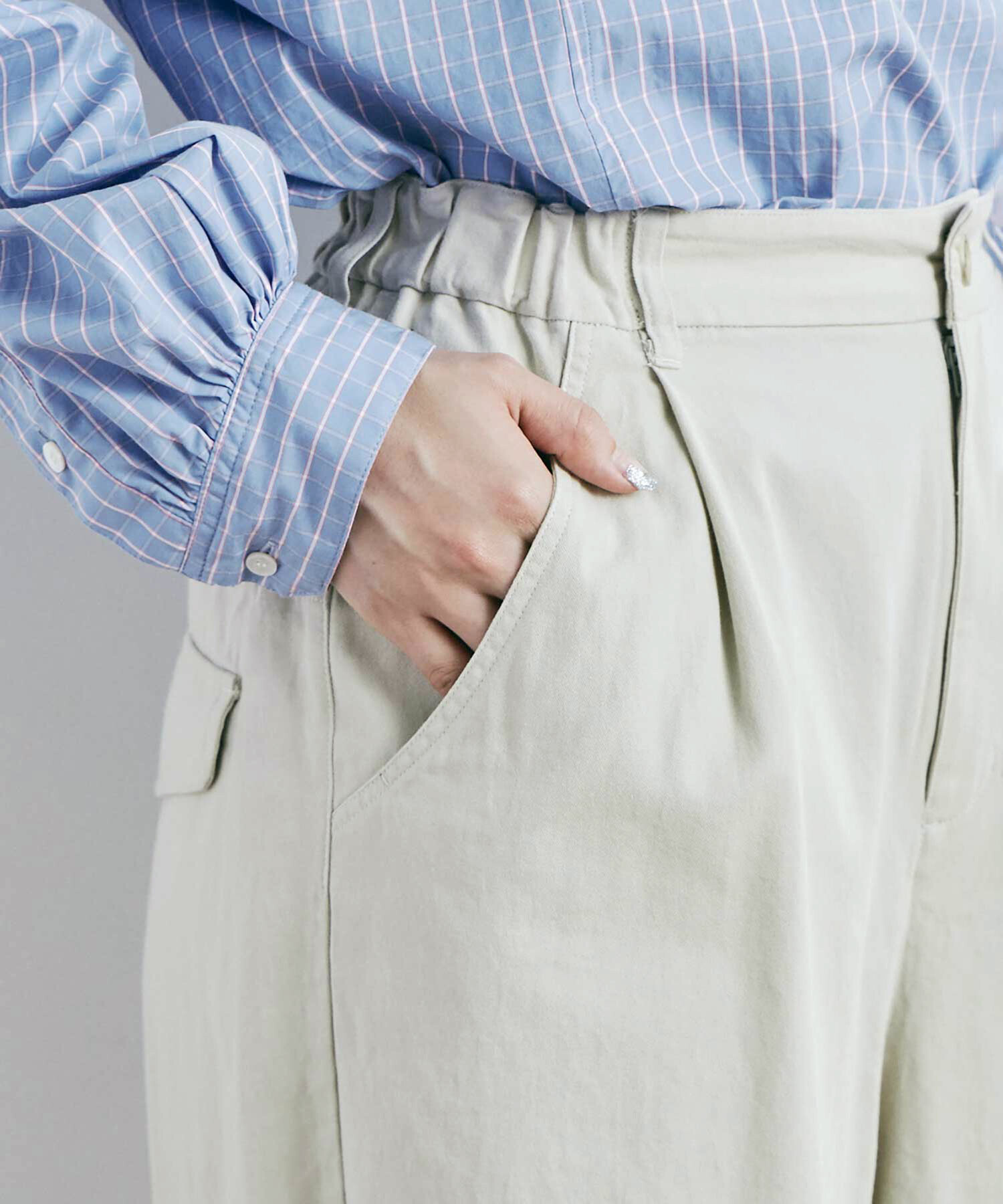 AMBIDEX Store ○強撚TWILL BONTAN パンツ(F LT.BEIGE): FLAT AMBIDEX Store ○強撚TWILL BONTAN パンツ(F LT.BEIGE): FLAT