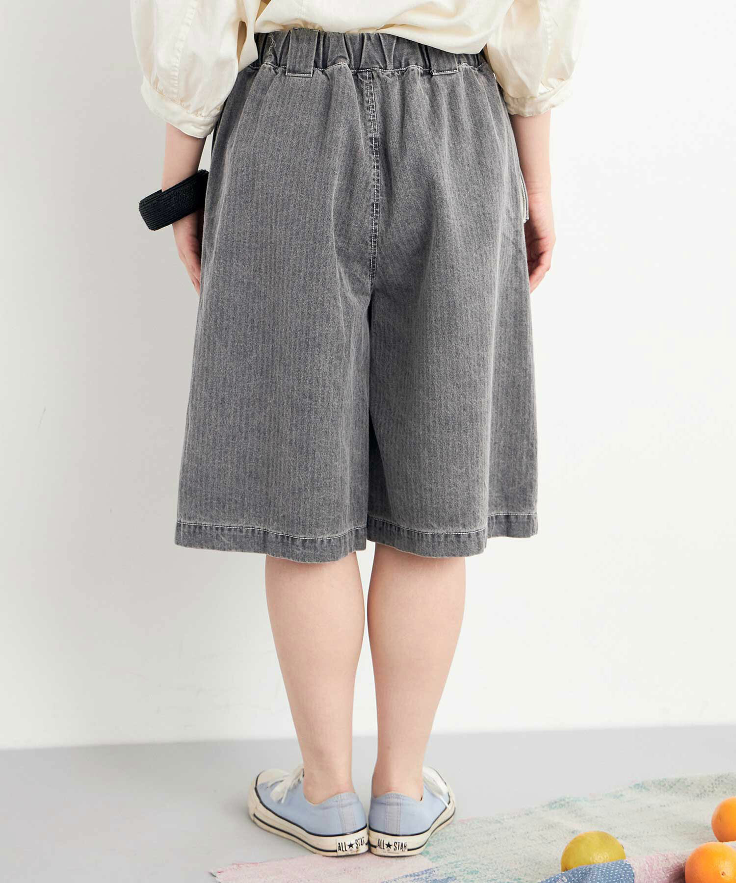 パンツ・ボトムスその他 No.0153 pigment bio balloon PT (3color) CAMBIO(カンビオ)】Vintage Like Hickory Denim Balloon Pants