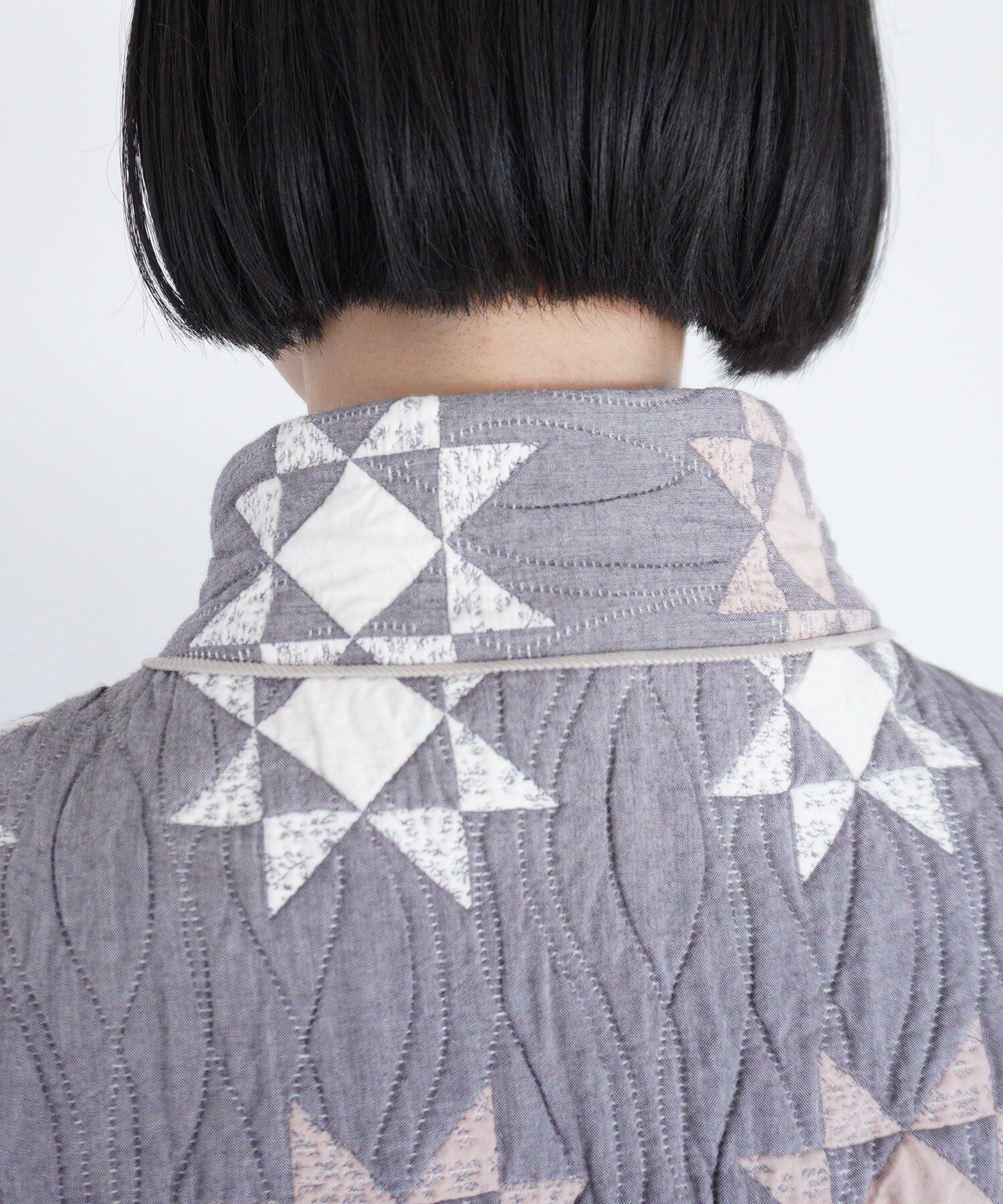 AMBIDEX Store 〇patchwork quilt jacquard ベスト(F グレー): Rin