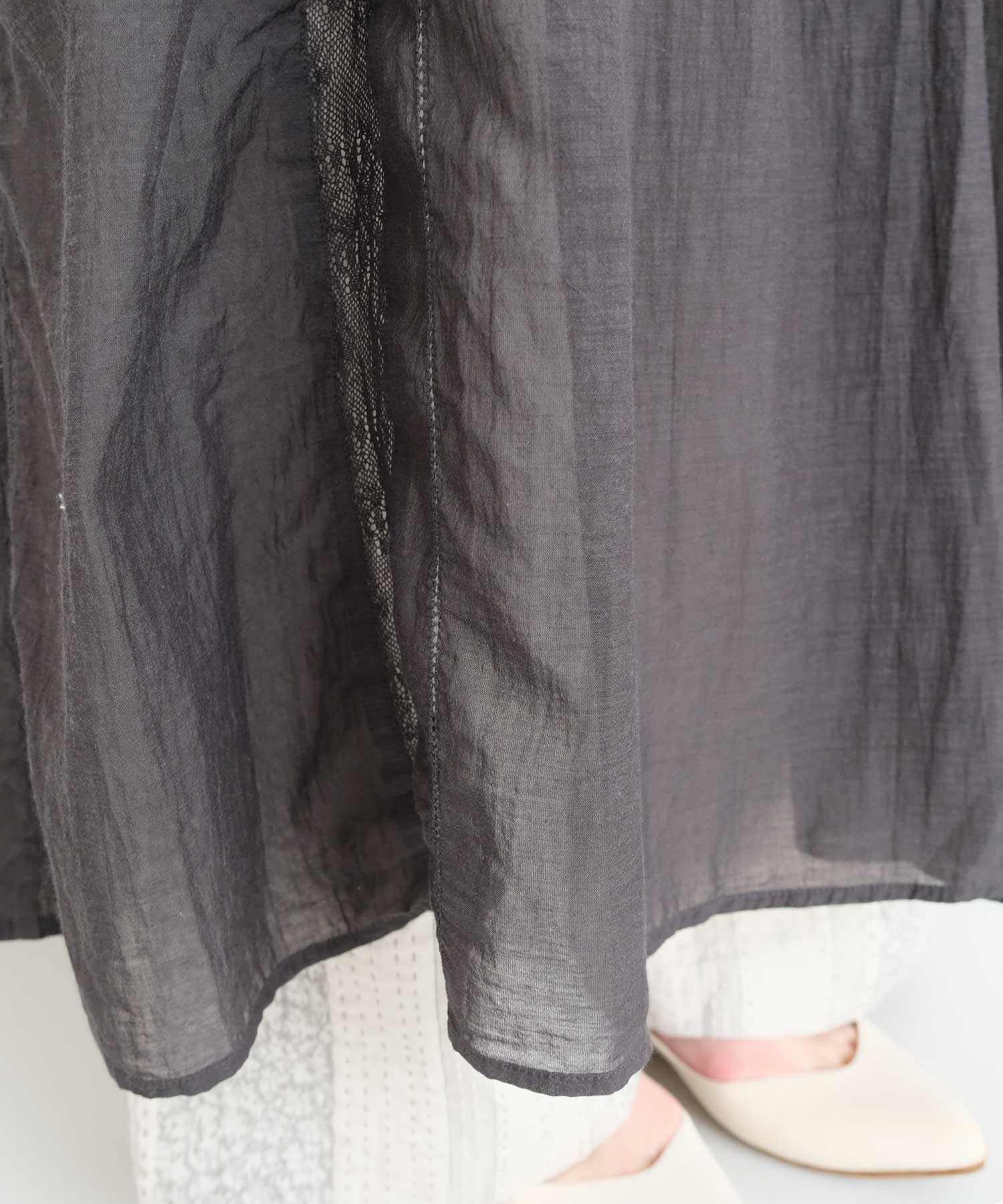 AMBIDEX Store △〇lace pin tuck ワンピース(F シロ): FLAT-cic