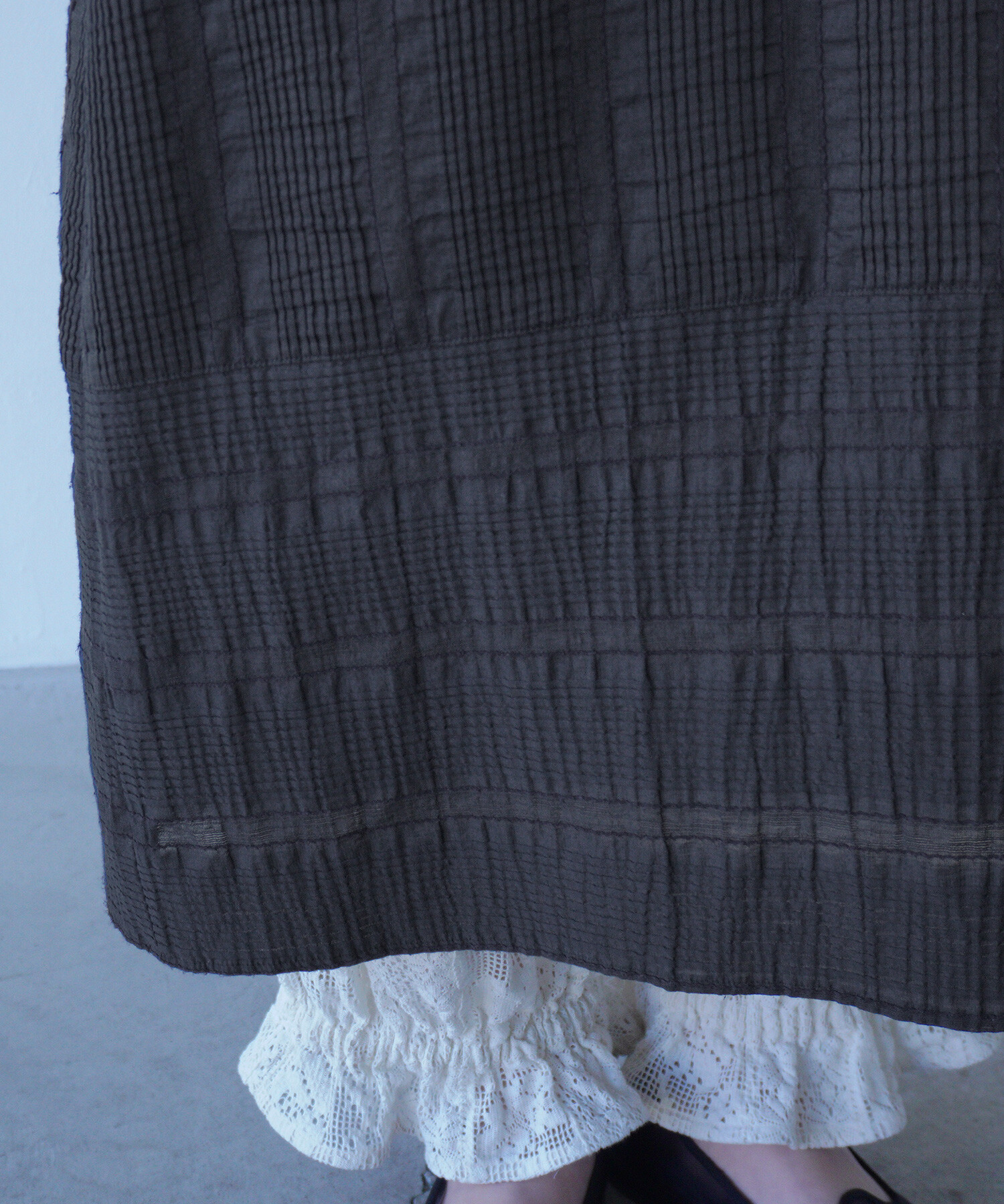 AMBIDEX Store △〇pintuck jacquard ベストワンピース(F