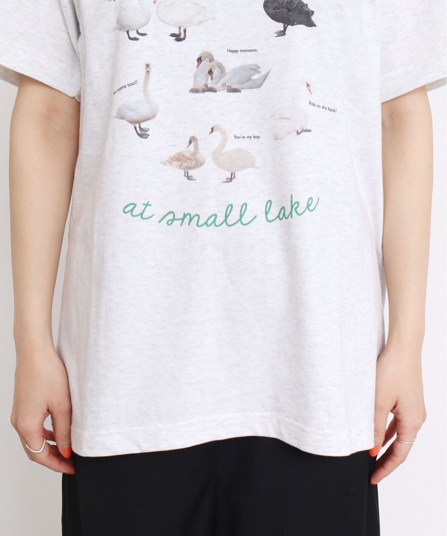 AMBIDEX Store ○swan lake story Tシャツ(F アッシュグレー): l