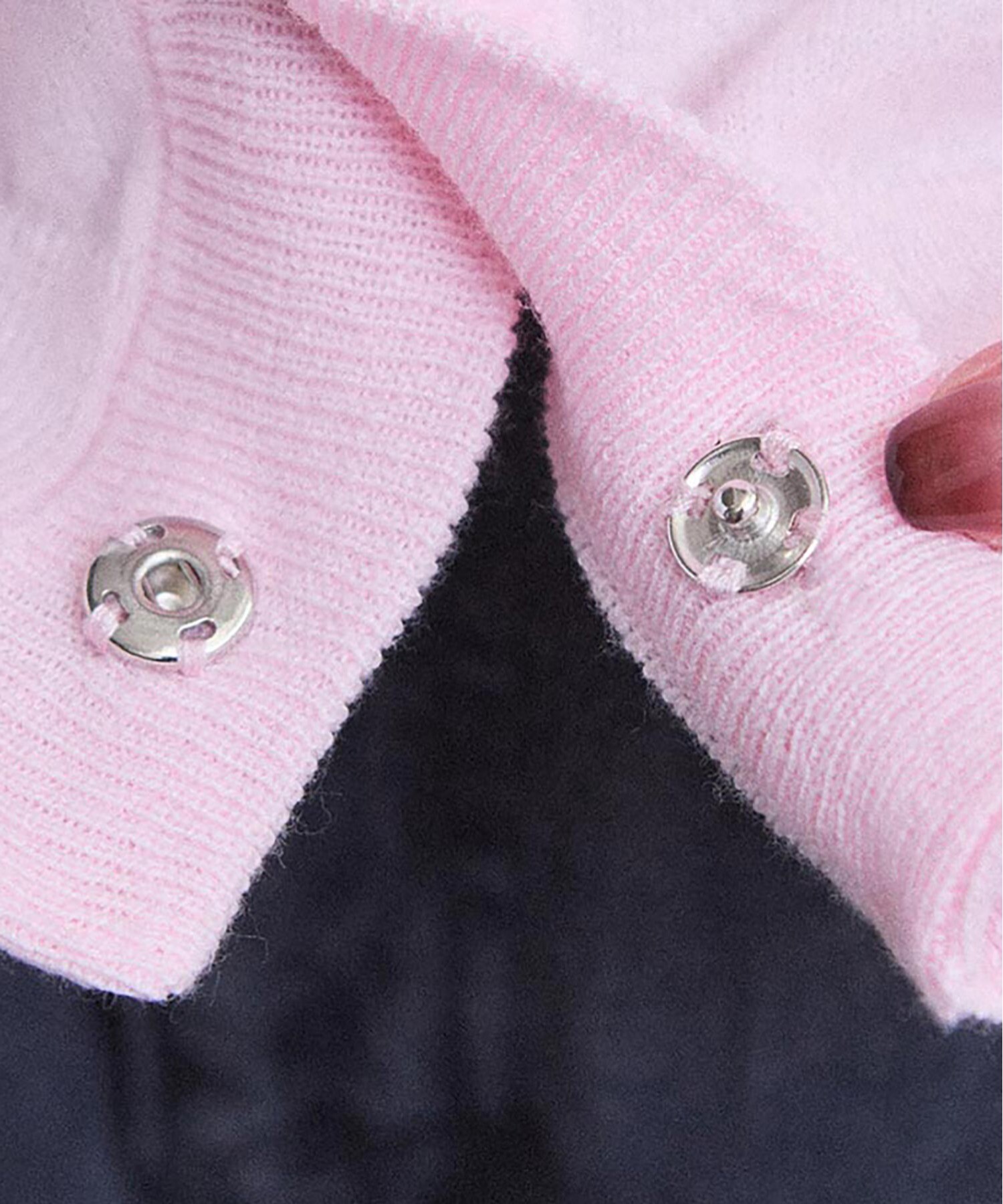 新品　CHILD WOMAN 〇ICE COTTON クルーカーディガン　ピンク AMBIDEX Store コットン数字刺繍 クルーカーディガン(F サックス): l