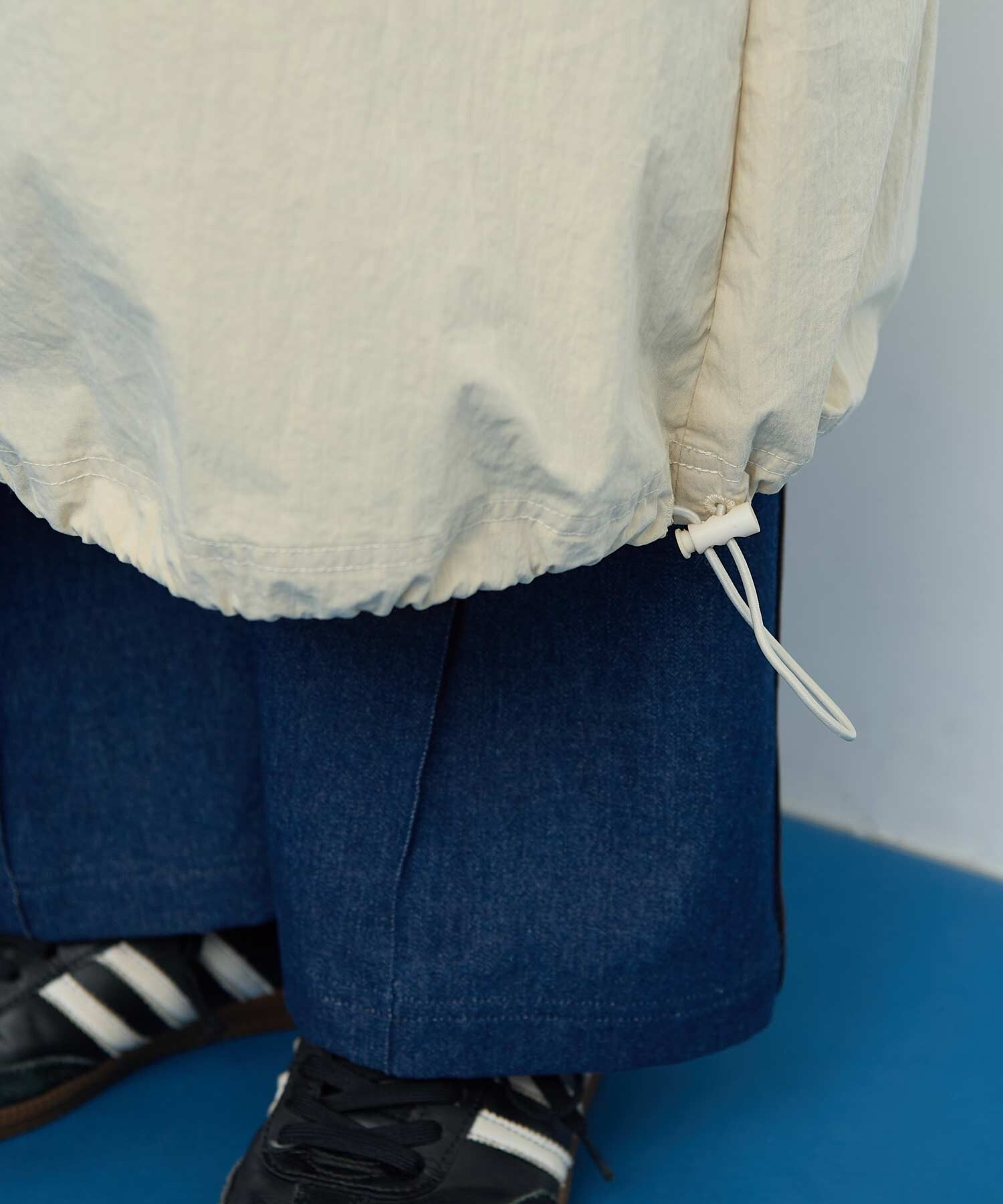 AMBIDEX Store ○〇CHEMICAL WASH ギャザーワンピース (F カーキ): l