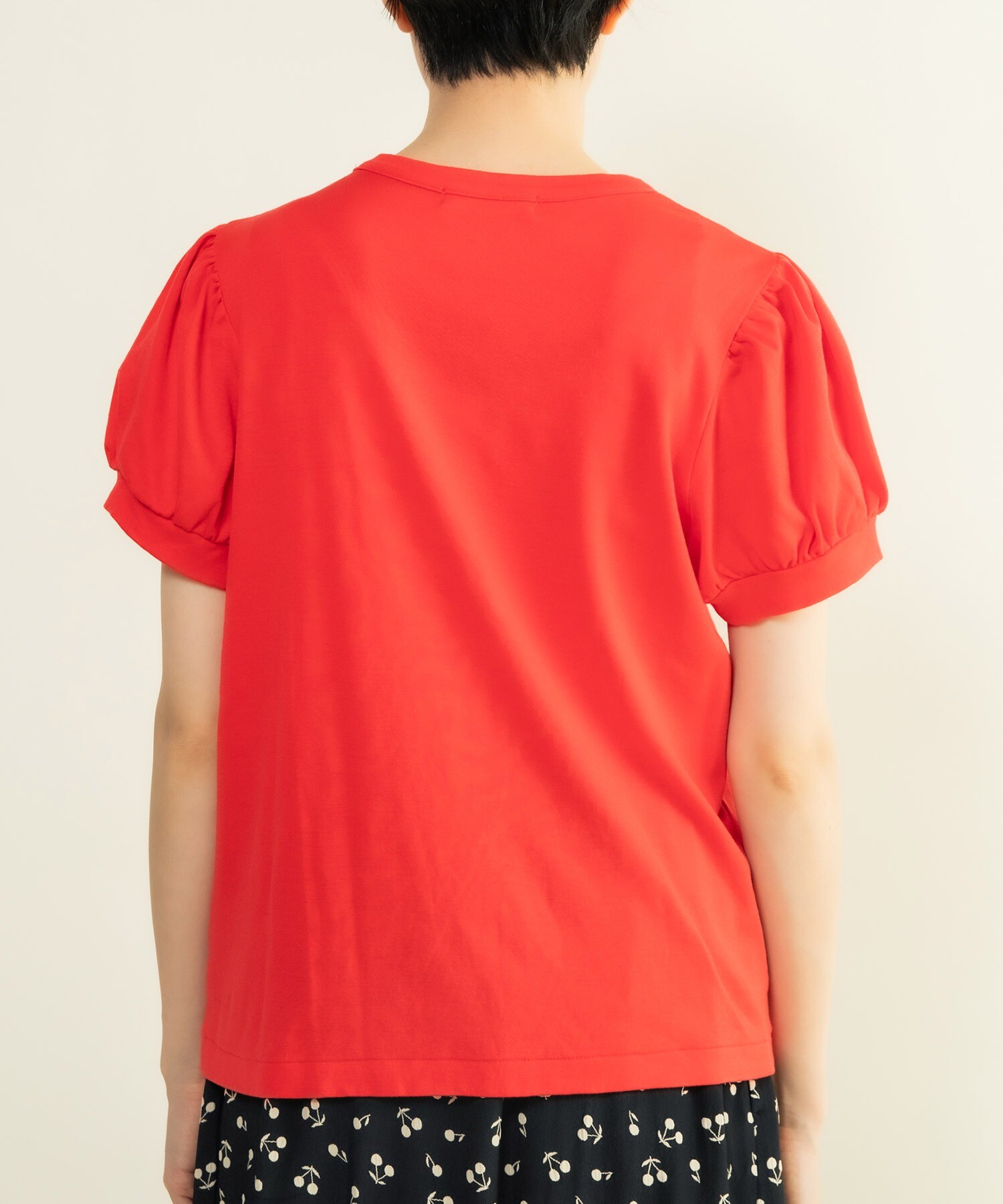 AMBIDEX Store △○連シルフライス パフスリーブTシャツ(F クロ