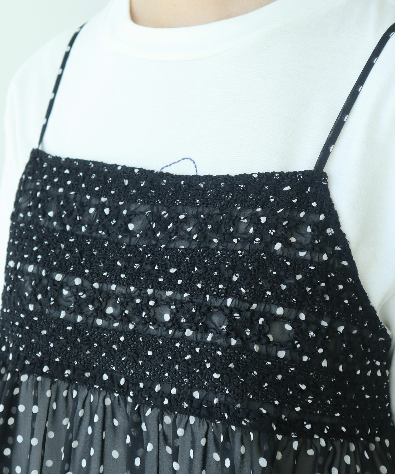 Jacqumus キャミソール AMBIDEX Store △〇 ドット刺繍 キャミソール(F クロ): bulle de