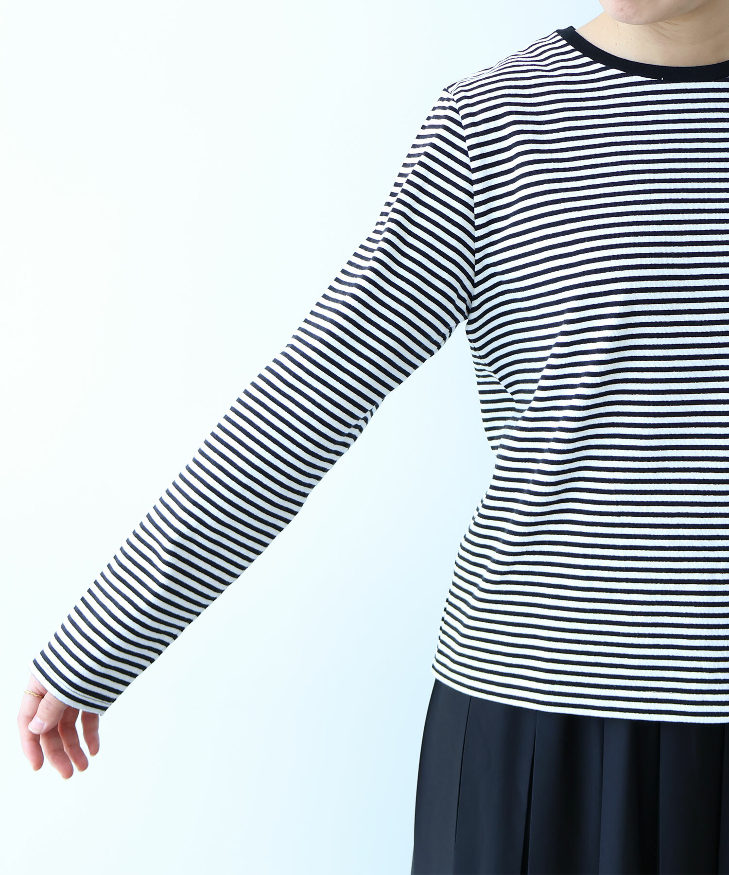 meruru.様へ♥8/9 AMBIDEX Store vintage border Tシャツ(F オレンジ×アオ): bulle