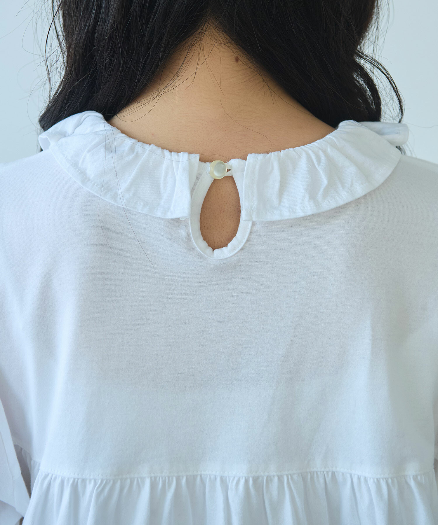 AMBIDEX Store 〇 60/2 シルケット天竺 フリルカラー プル AMBIDEX Store 〇 60/2 シルケット天竺 フリルカラー プル
