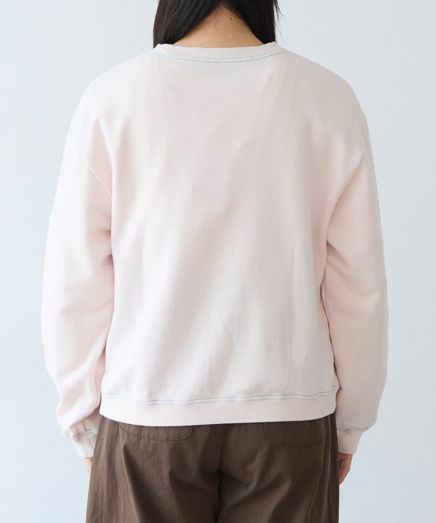 AMBIDEX Store ○ 30/10 itsumo裏毛 ロゴトレーナー(F サックス