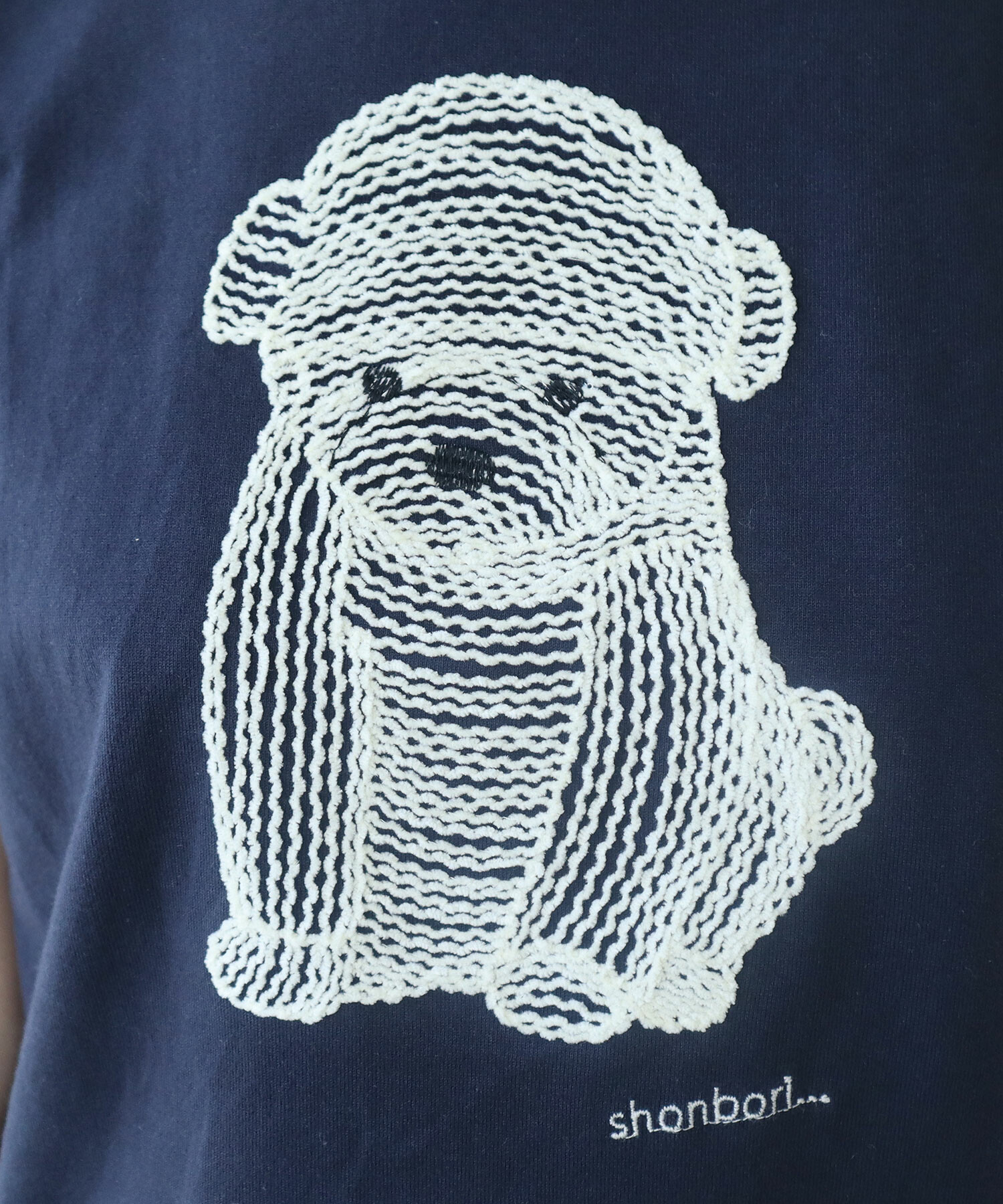 AMBIDEX Store 【予約販売】〇 しょんぼりいぬ 刺繍 Tシャツ(F