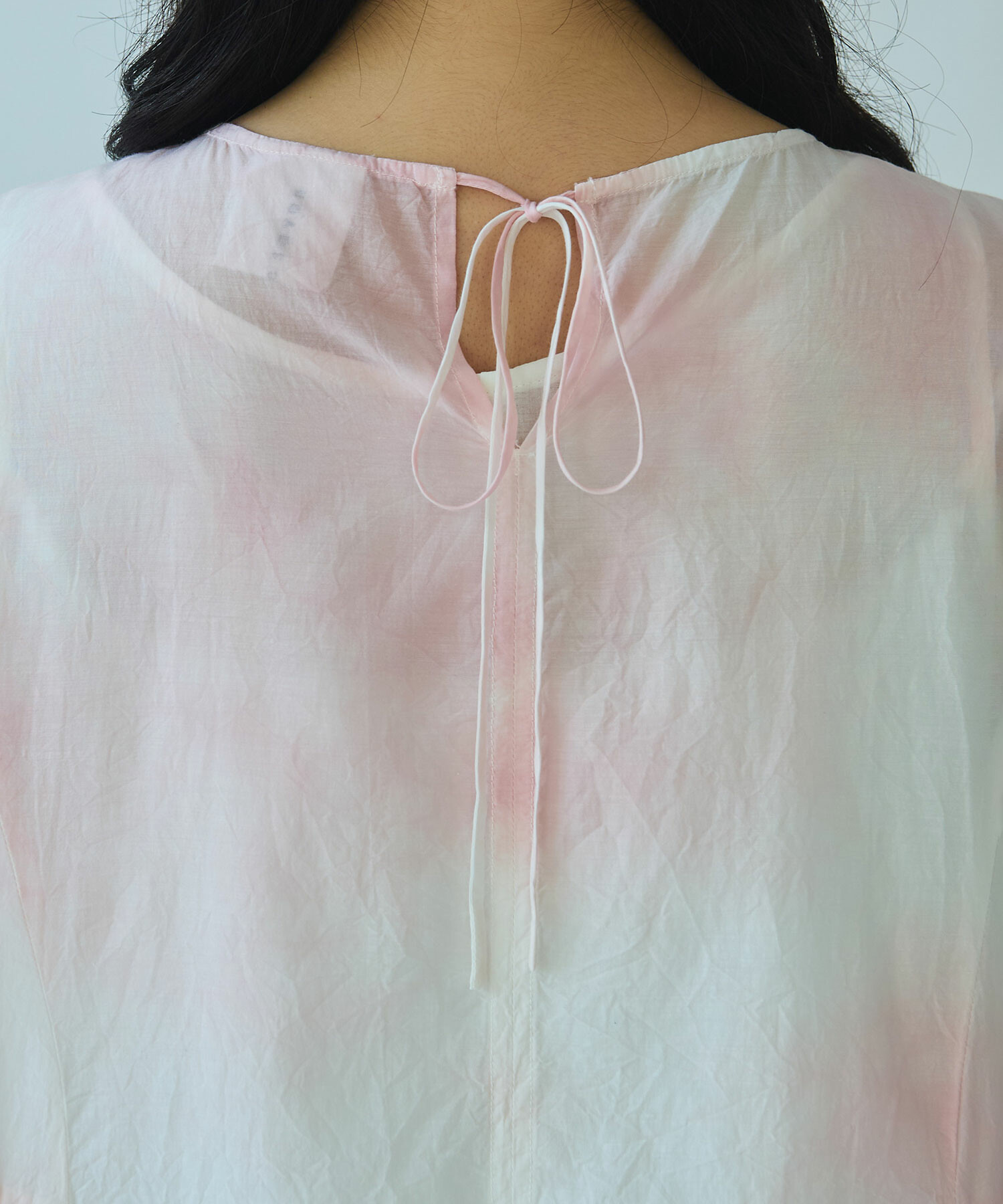 ピンク　ワンピース AMBIDEX Store 〇 pink 無回転染め ピンタックワンピース(F