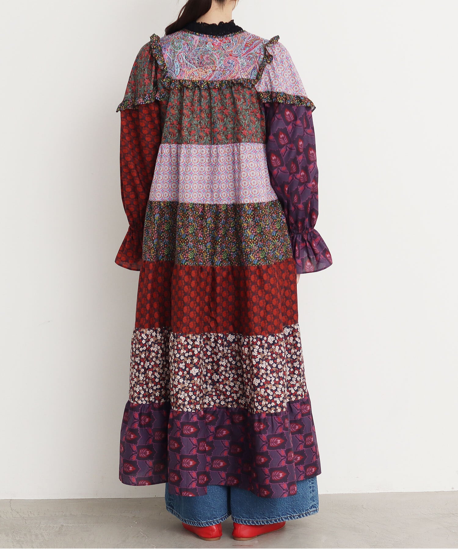 fish＆kids パッチワークワンピース 10-11y キッズ服(100cm~)