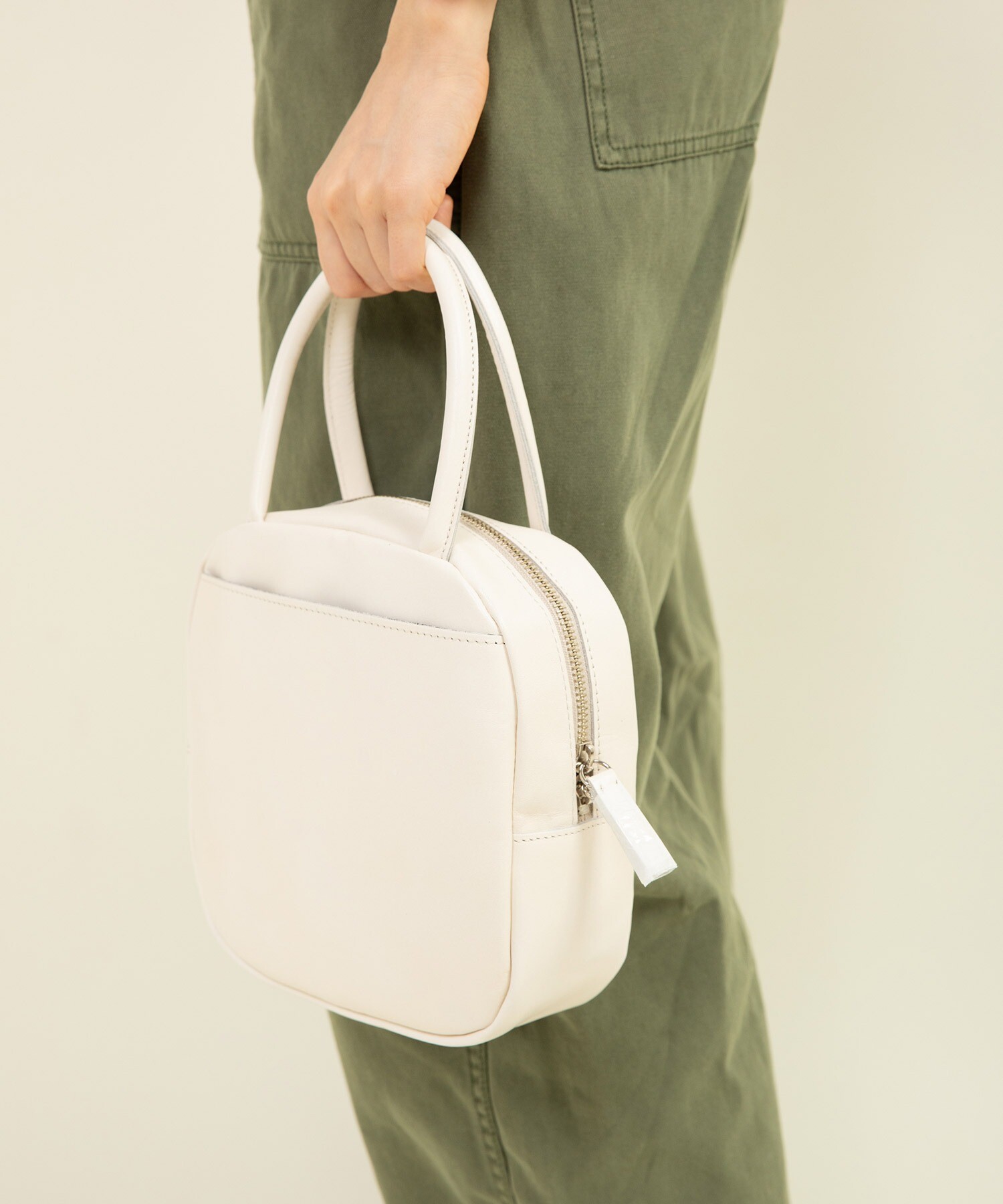 AMBIDEX Store △○ICY LEATHER BOSTON 裏地チェックBAG(F AMBIDEX Store △○ICY LEATHER BOSTON 裏地チェックBAG(F