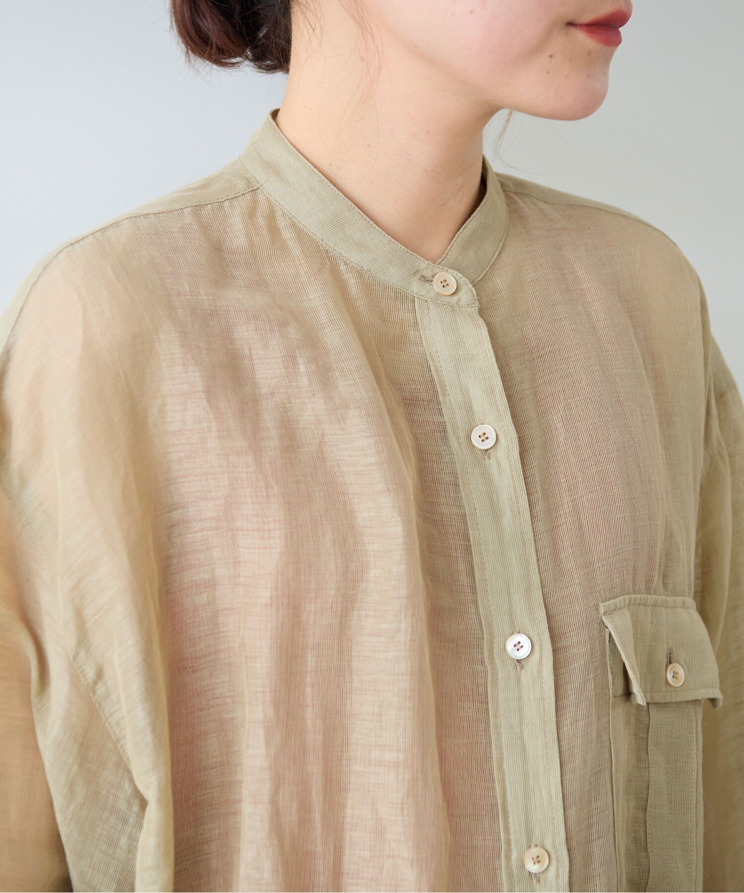 ★REISS Anita 100％リネンｘベルトシャツ 上質マキシ★ WEB限定】SHIPS any:〈洗濯機可能〉リネン ミックス スタンド