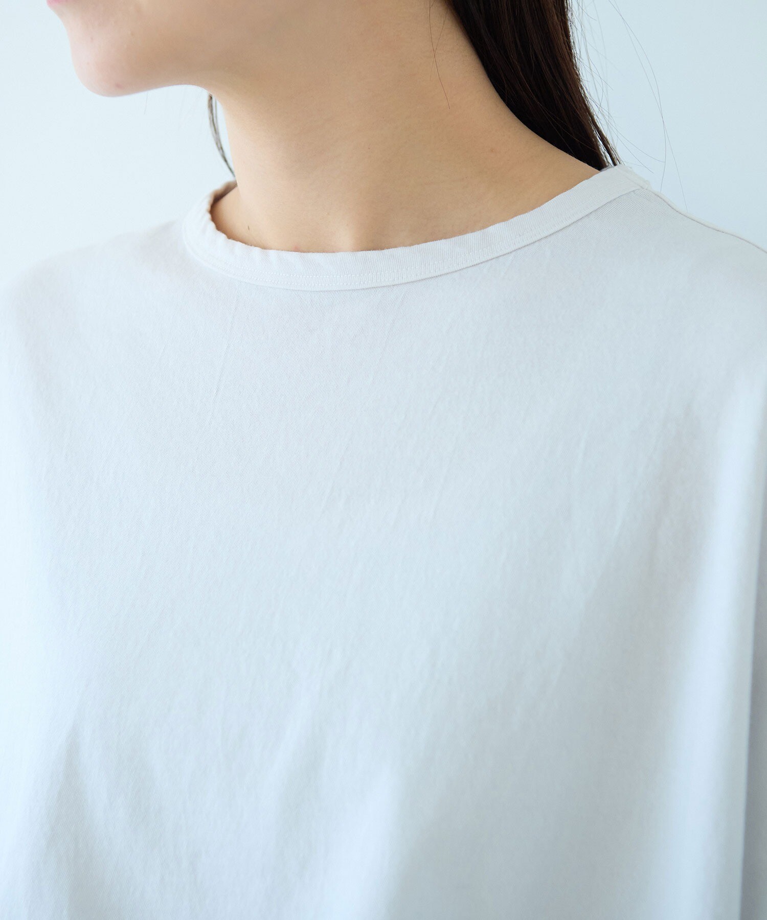 tシャツ ハイツイストコットン　プロダクトダイ　コクーンプルオーバー レディース セール】ハイツイストコットン プロダクトダイ コクーンプル