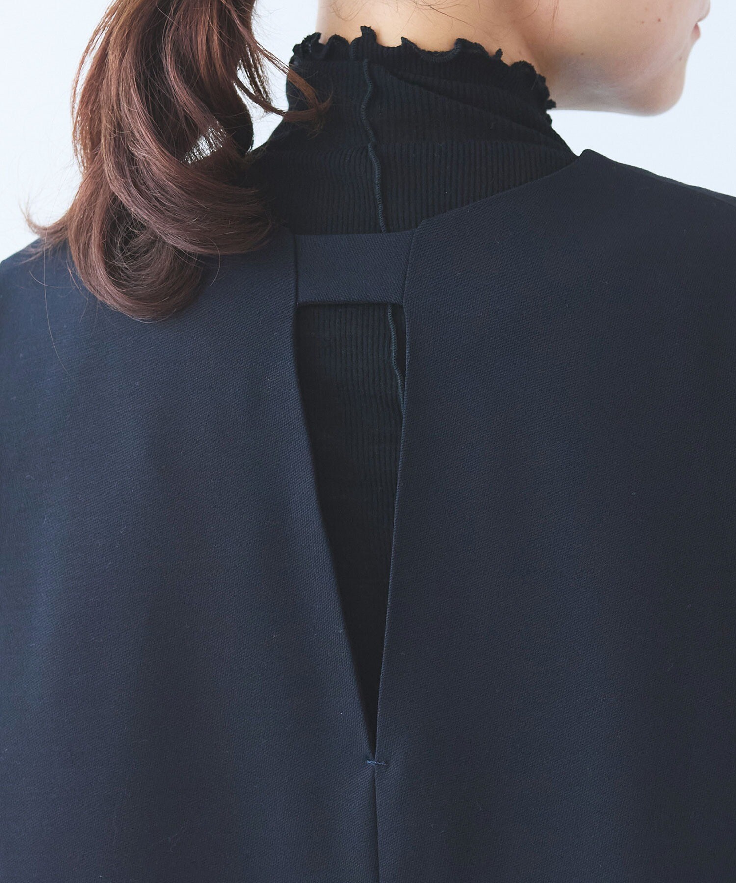 AMBIDEX Store ○レーヨンウール slit neck jumper スカート(F