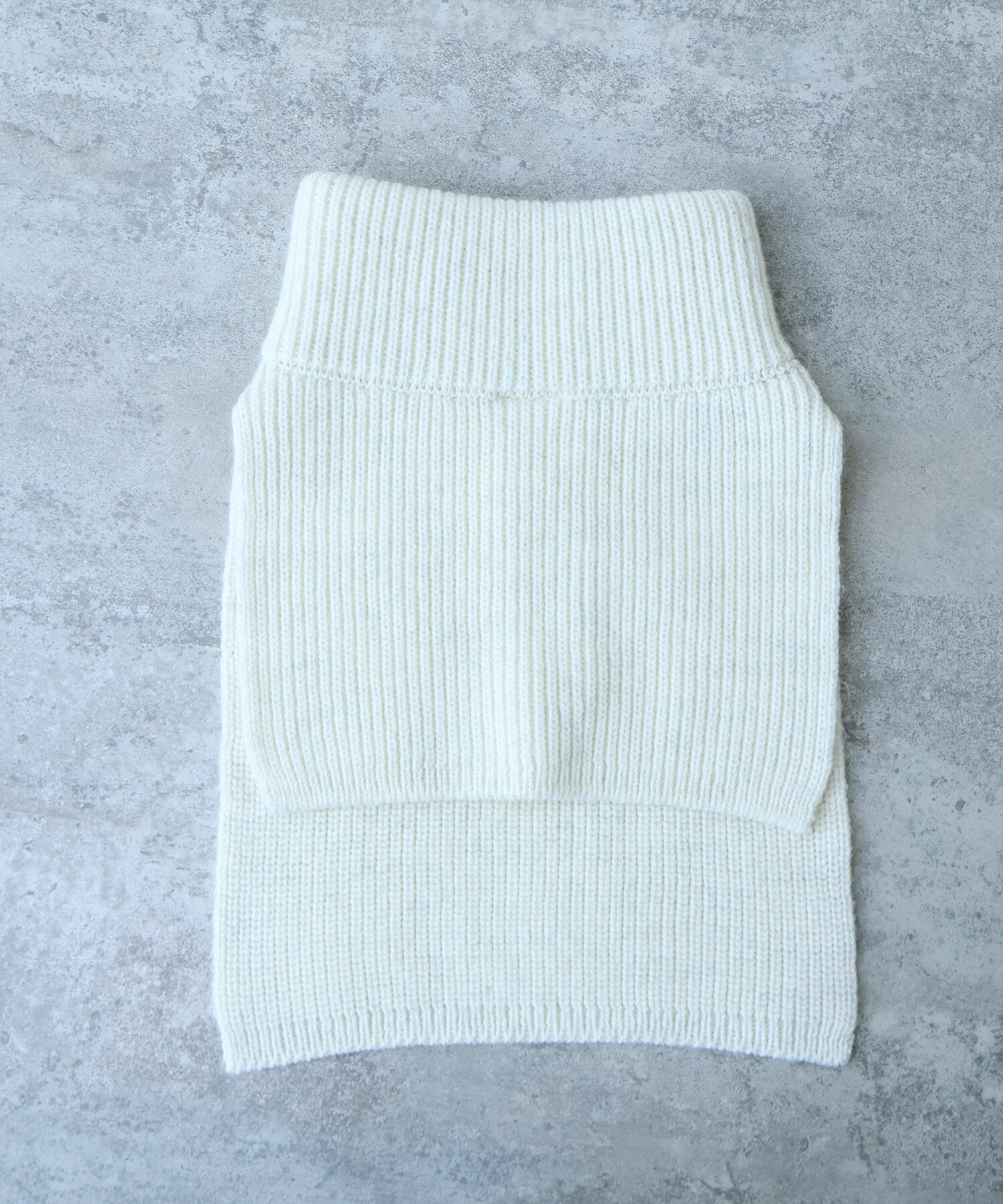 AMBIDEX Store ○WOOL/MOHAIR HALF-ZIP マフラー(F mix WHITE): buoybuoy