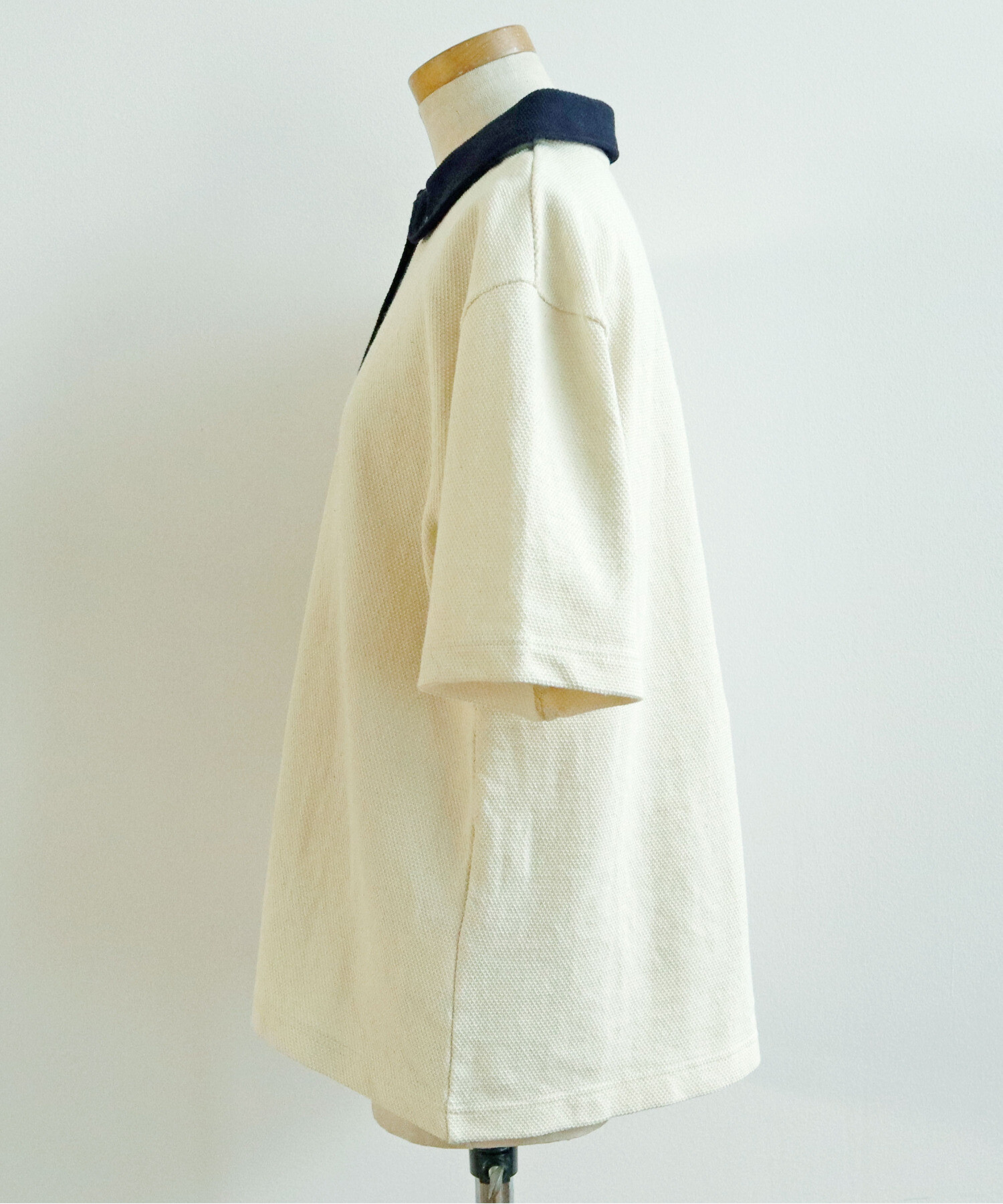 AMBIDEX Store ECOワッフル ボタンダウンポロシャツ(F シロ): PAR ICI