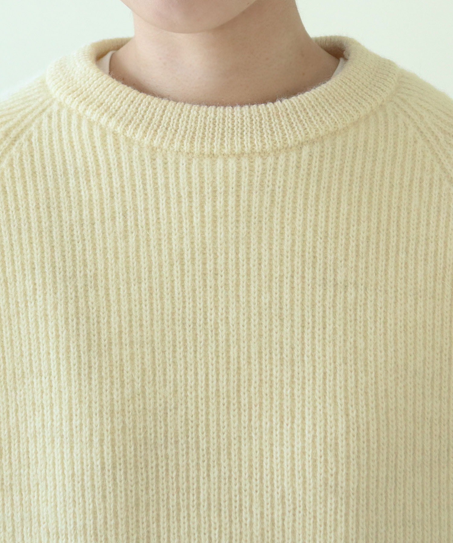 AMBIDEX Store ○【30周年特別アイテム】BRITISH WOOL 片畦ニットプル