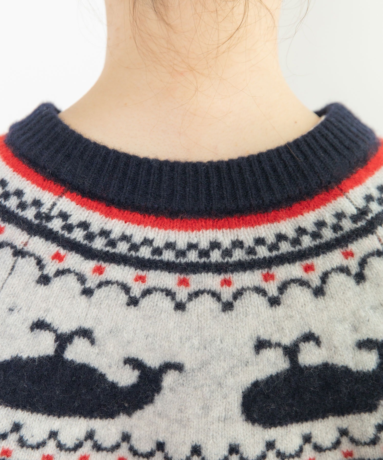 AMBIDEX Store △〇クジラジャカード 求心風2WAY カーディガン(F