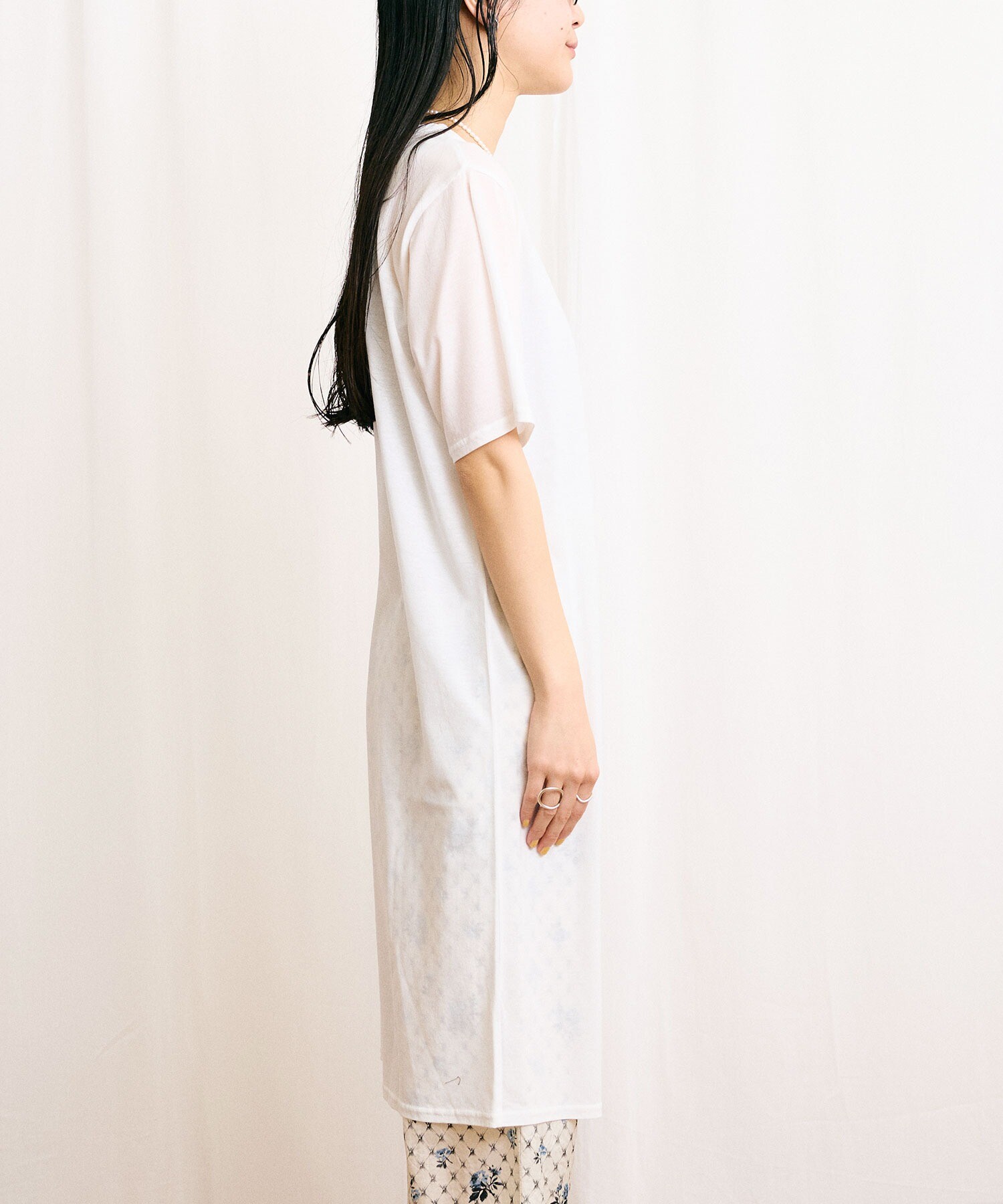 AMBIDEX Store 【予約販売】〇simple through long Tshirt(F AMBIDEX Store 【予約販売】〇simple through long Tshirt(F