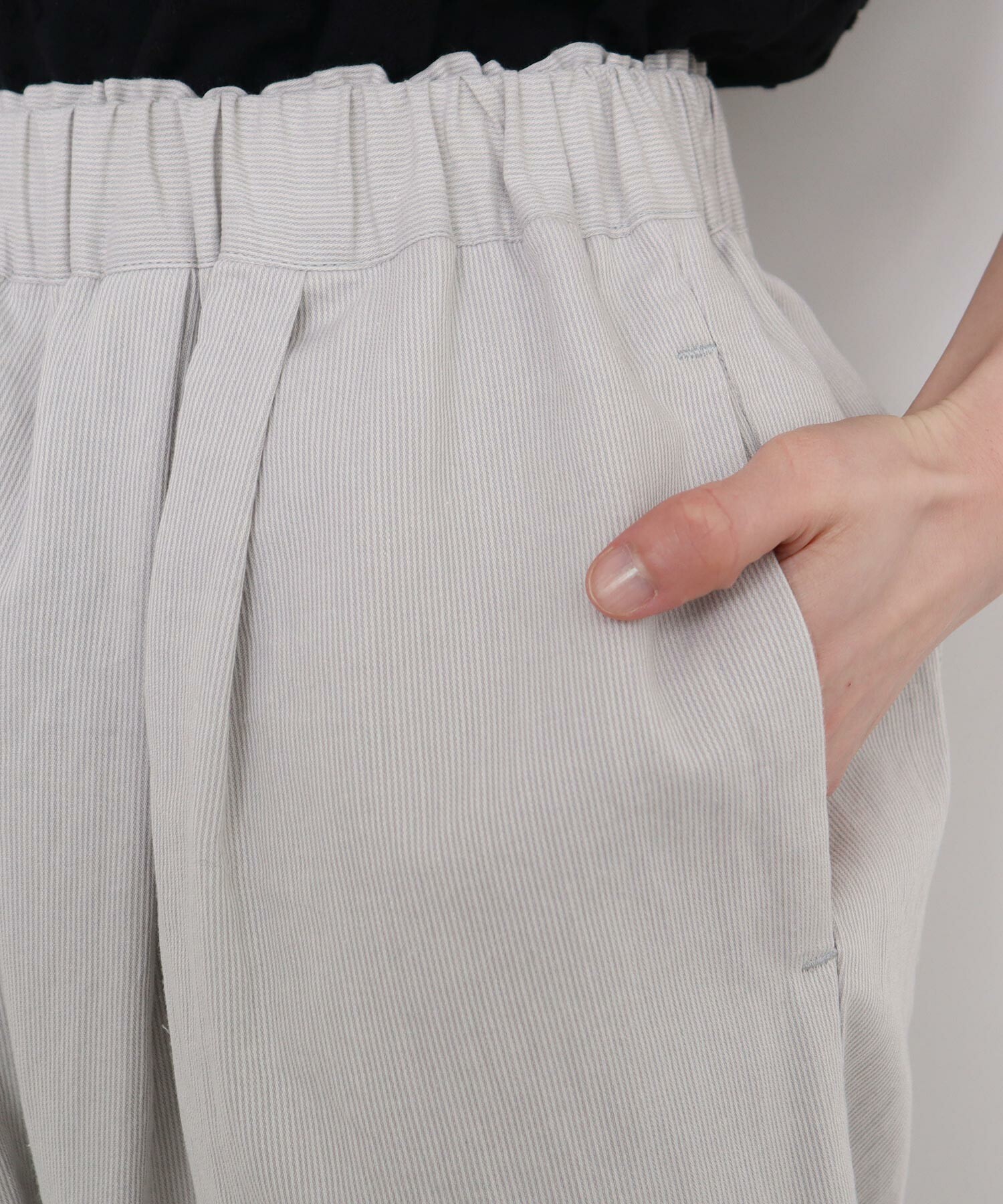 もんぺパンツ ひざ下丈 肌側シルク表側コットン ホール