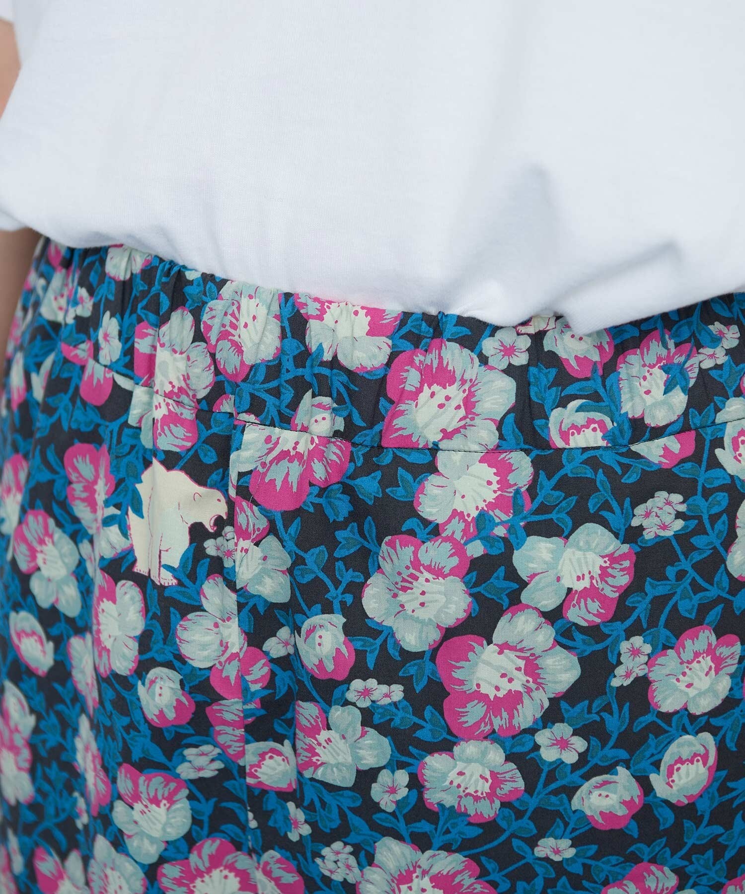 AMBIDEX Store Arctic Flower スリットパンツ(F グリーン): l'atelier