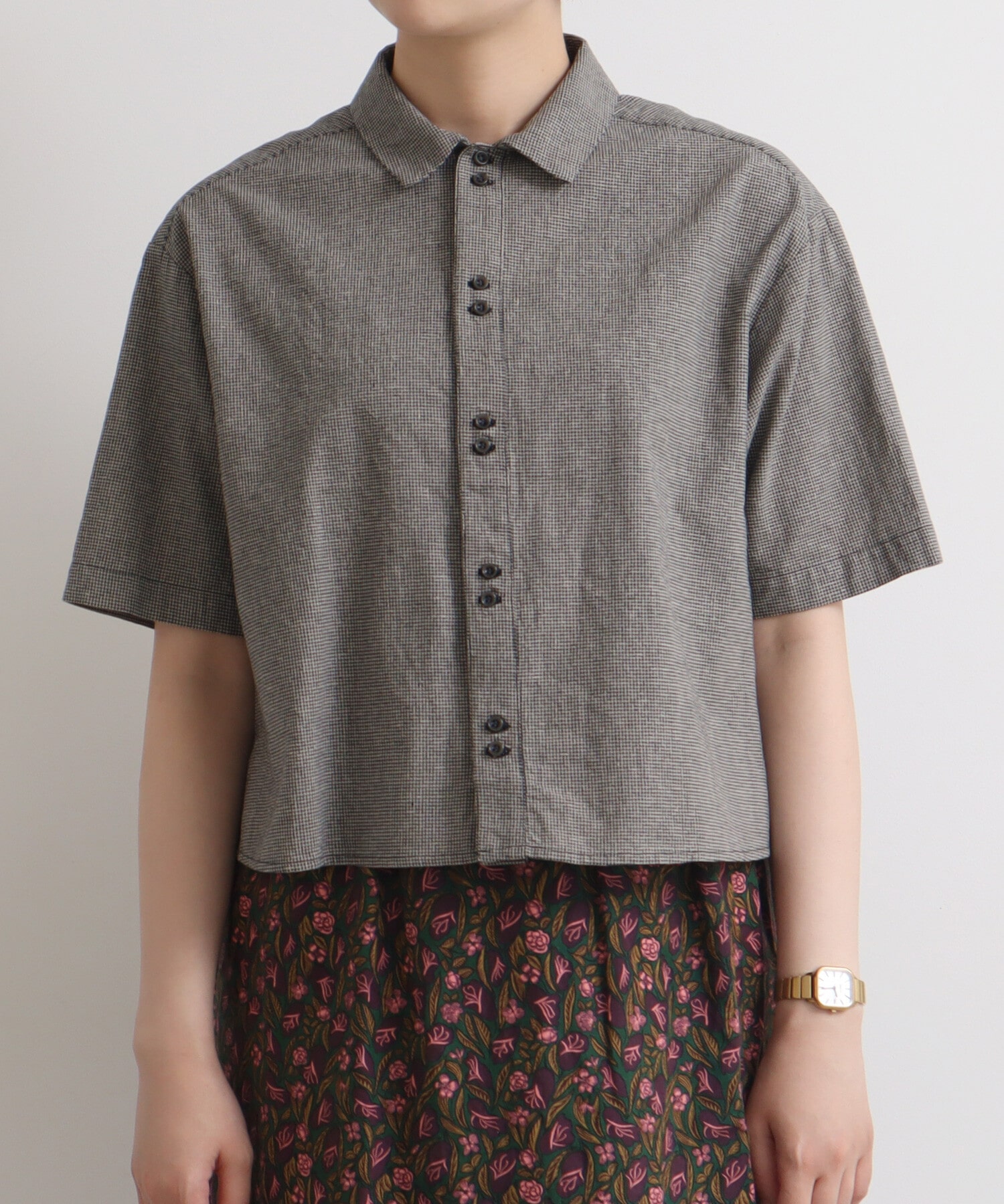 AMBIDEX Store △60s フレンチリネン boy shirt(F アカ): bulle de savon