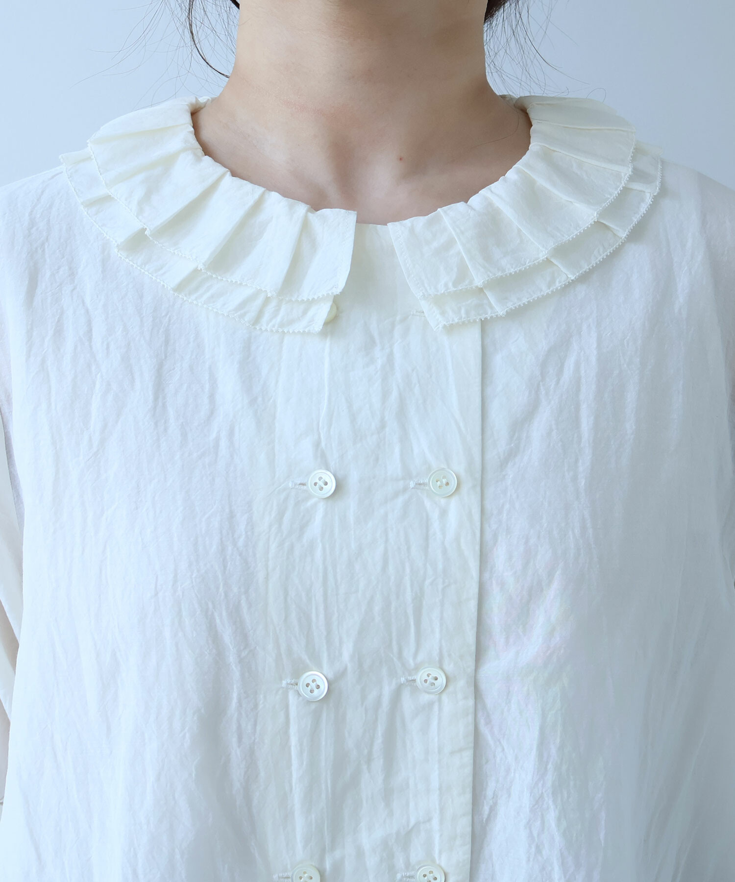 AMBIDEX Store ○ コットン / キュプラ ローンIBK 半袖 bebe ブラウス