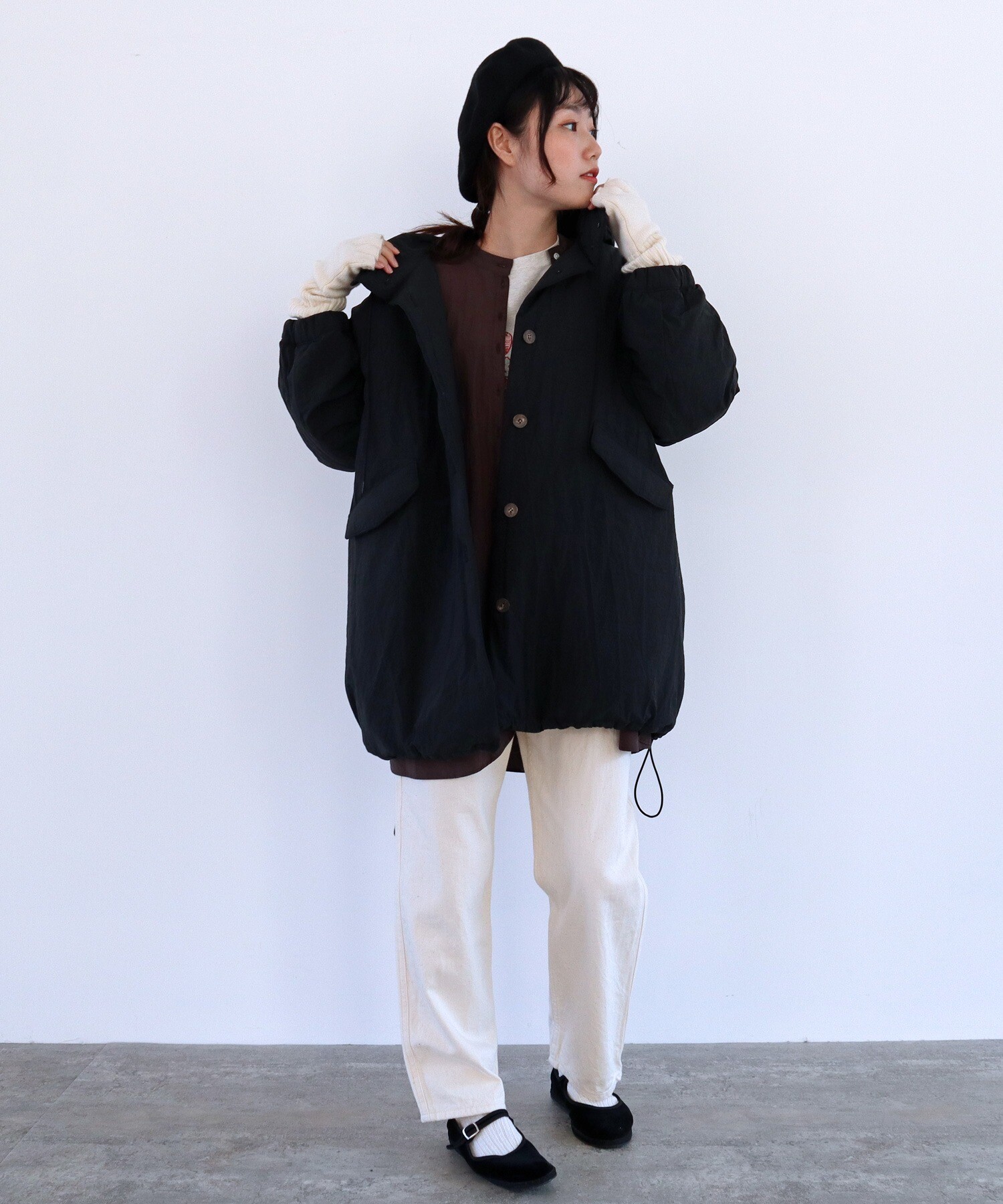 AMBIDEX Store ○evodown hoodie ブルゾン(F サックス): bulle de savon