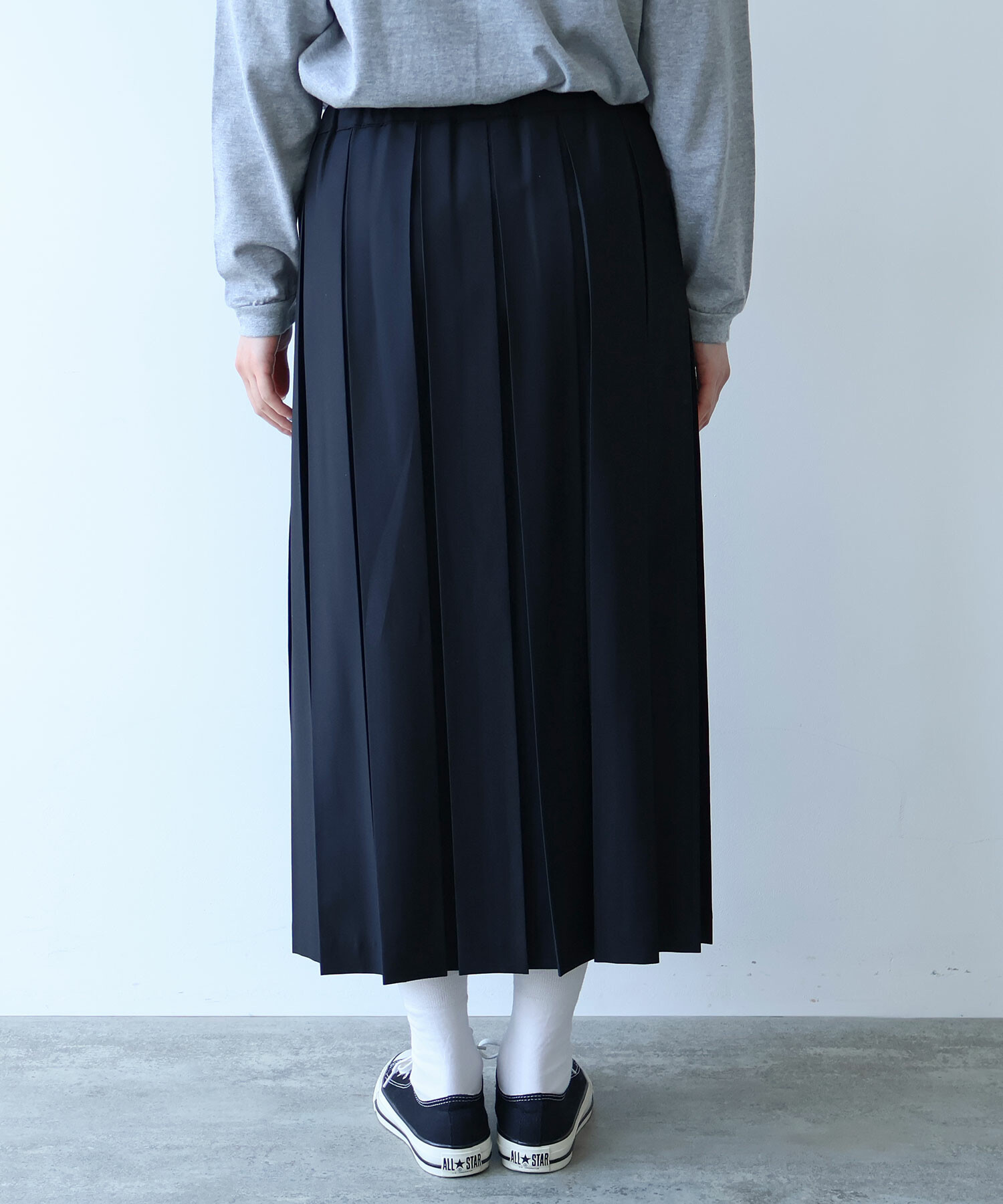 AMBIDEX Store △T/R 太プリーツスカート(F グレー): bulle de savon