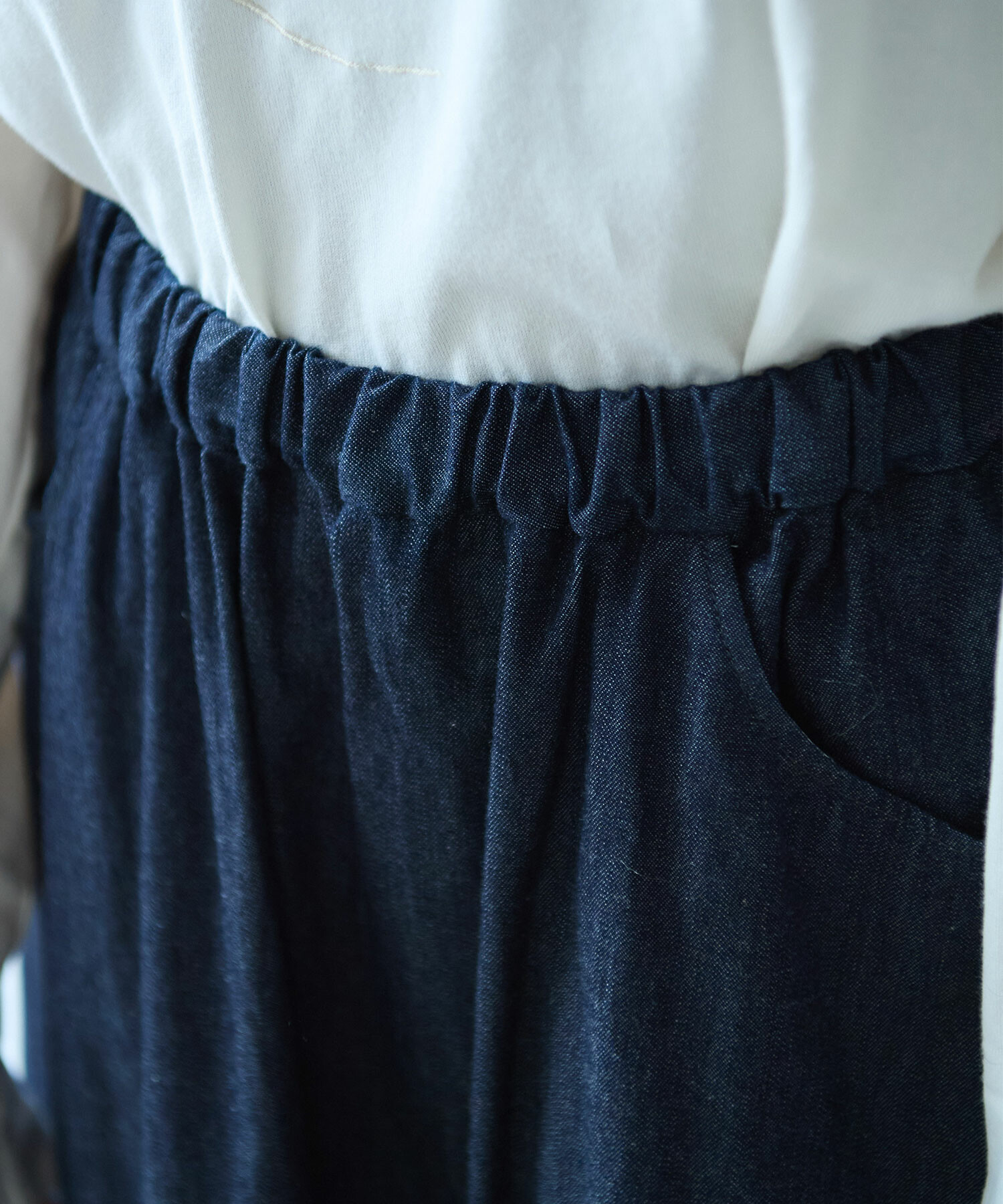 週末限定値下げbulle de savon 7oz denim コクーンスカート AMBIDEX Store 〇 7oz denim コクーンスカート(F インディゴ