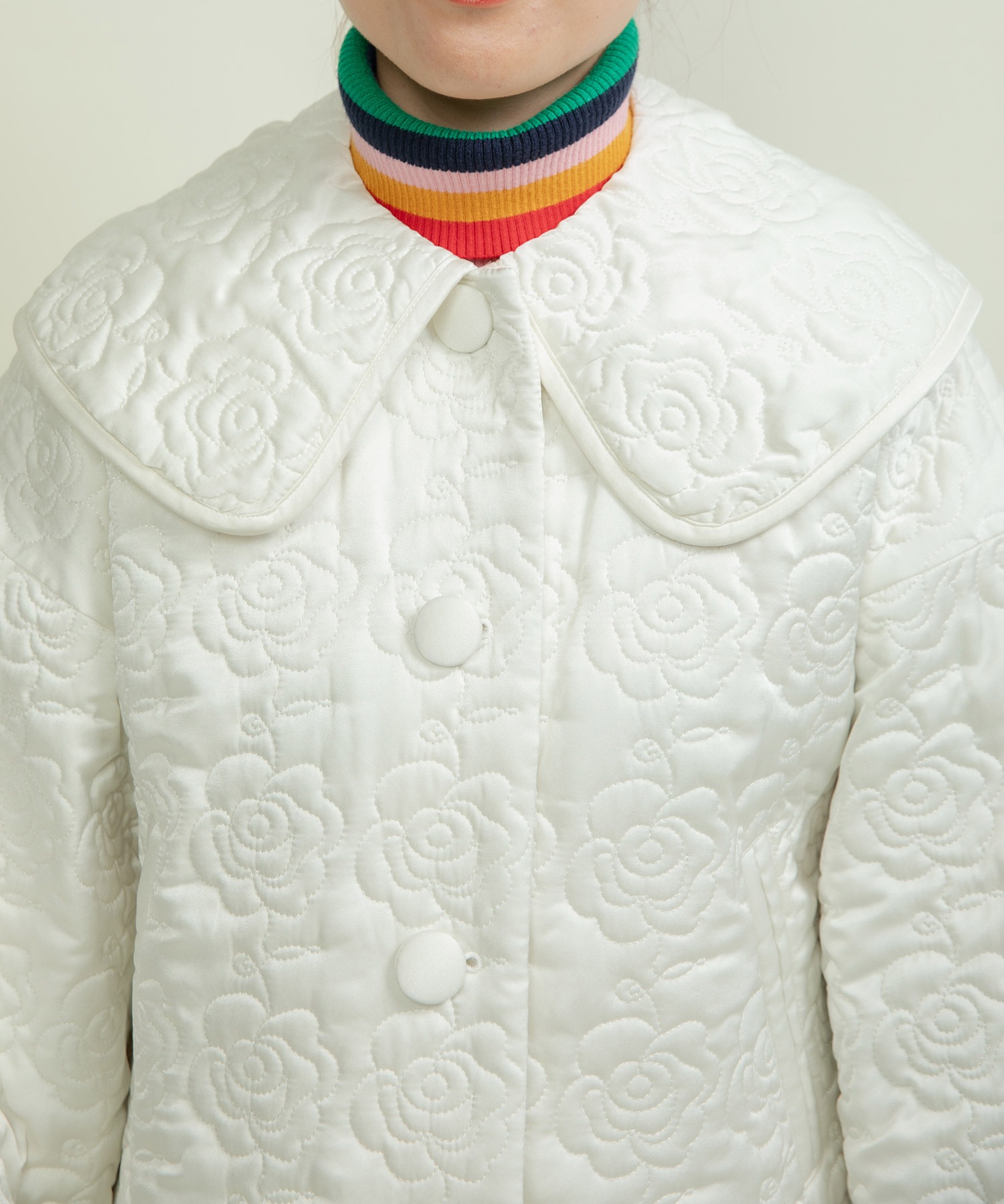 AMBIDEX Store △○サテンキルティングEVO BIG衿パフスリーブ