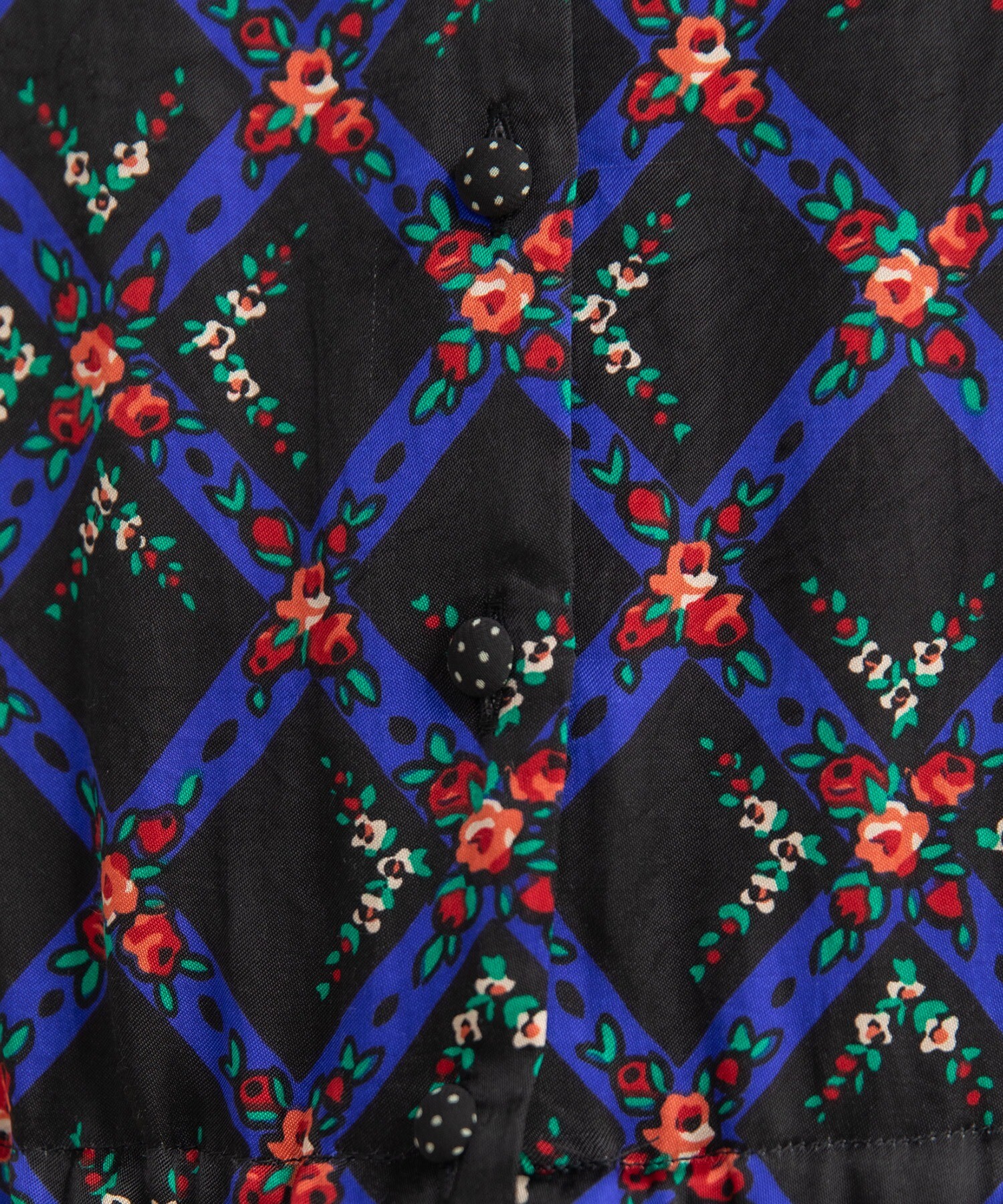 AMBIDEX Store 【予約販売】○チェックフラワープリント フリル