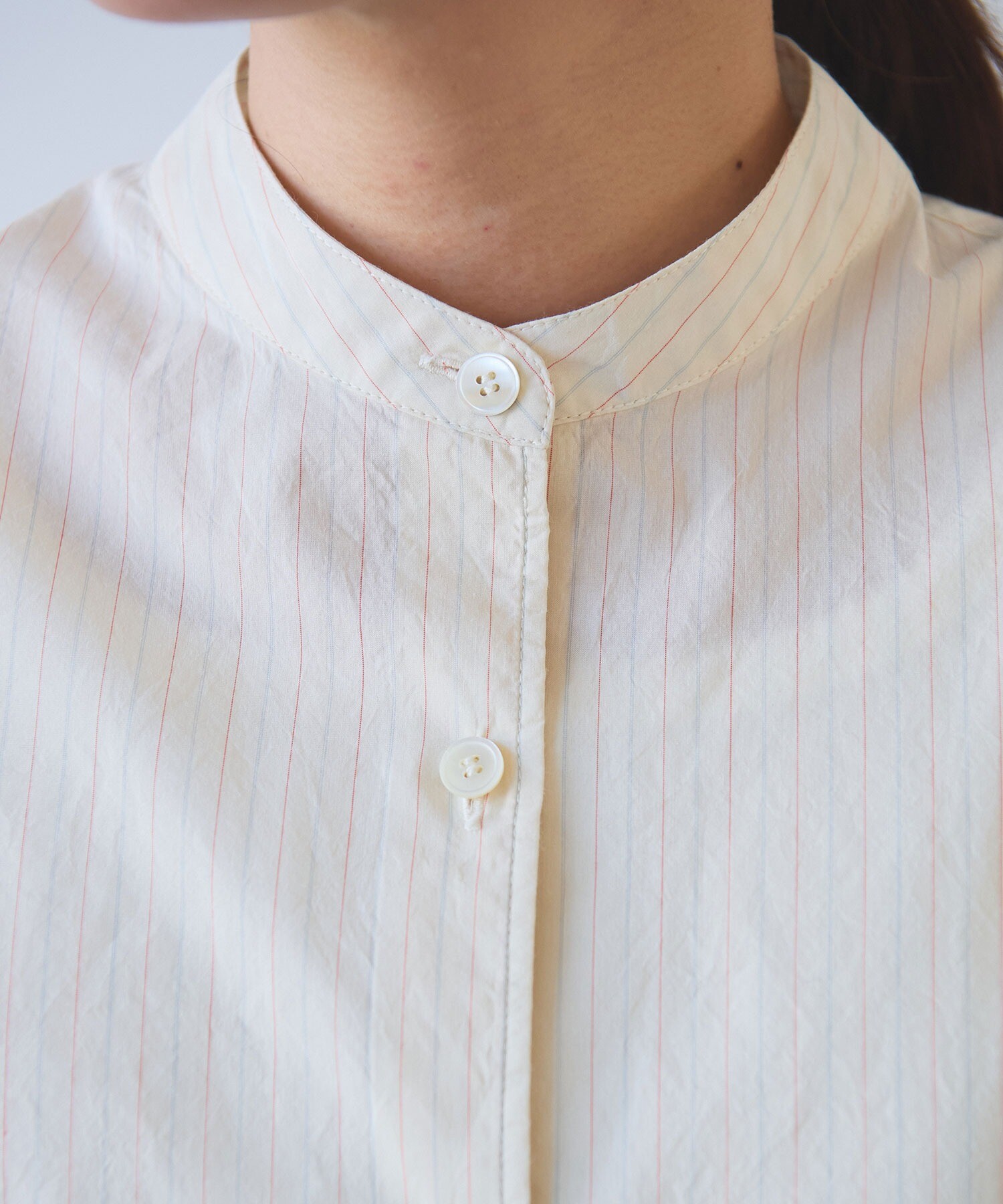 AMBIDEX Store ○○コットンシルク ストライプ moe sleeves バック