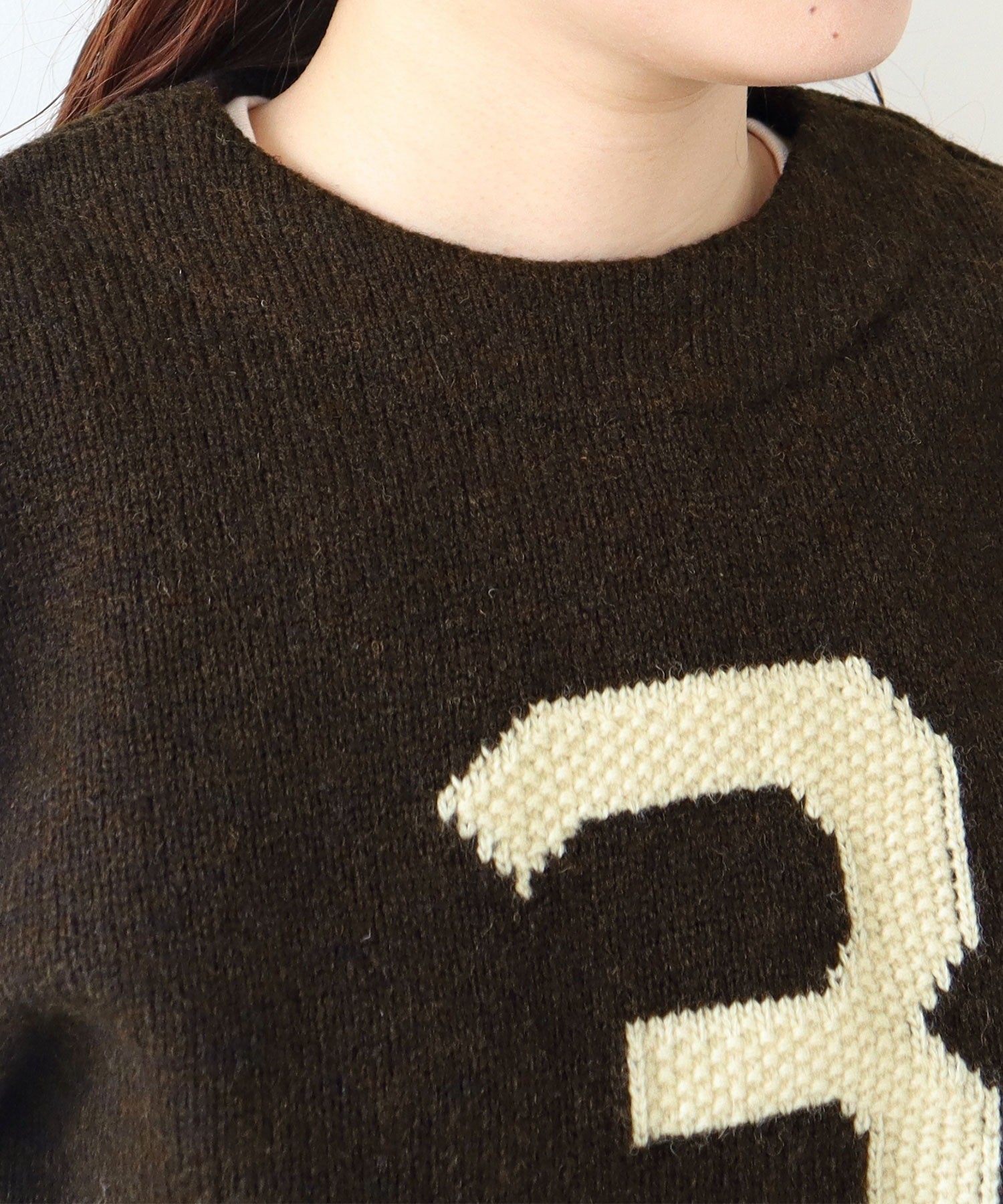 AMBIDEX Store ○3インターシャ カレッジニットプルオーバー(F