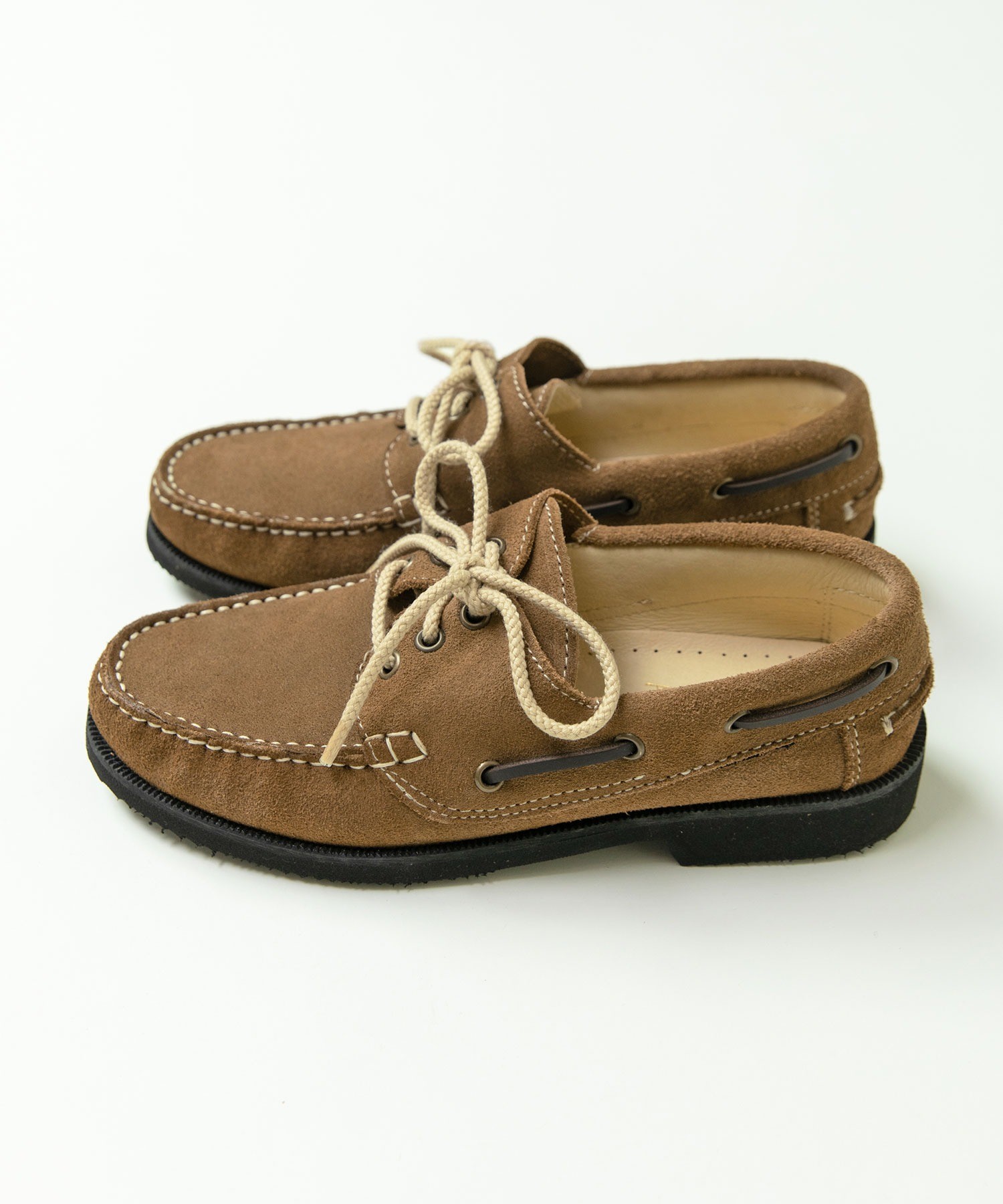 AMBIDEX Store 【予約販売】○スウェード/オイルレザー デッキシューズ