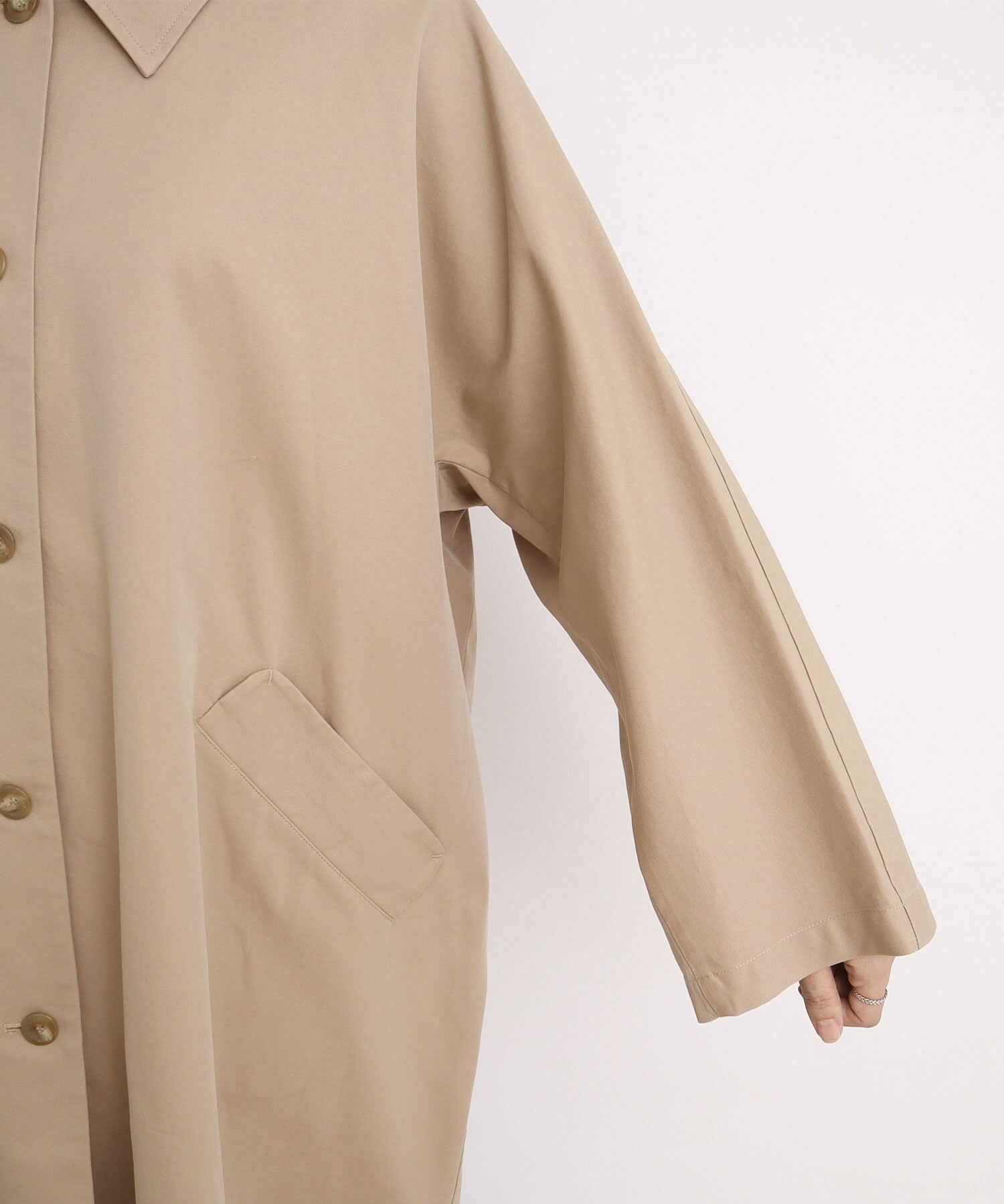 AMBIDEX Store Gabardine Phebe coat (F ベージュ): l'atelier du savon