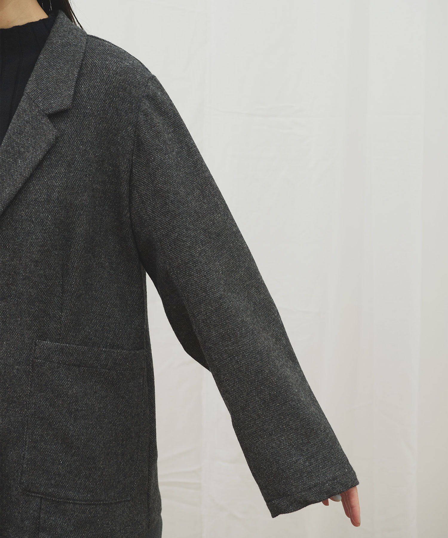 AMBIDEX Store 〇WOOL TWEED jacket(F グレー): l'atelier du savon