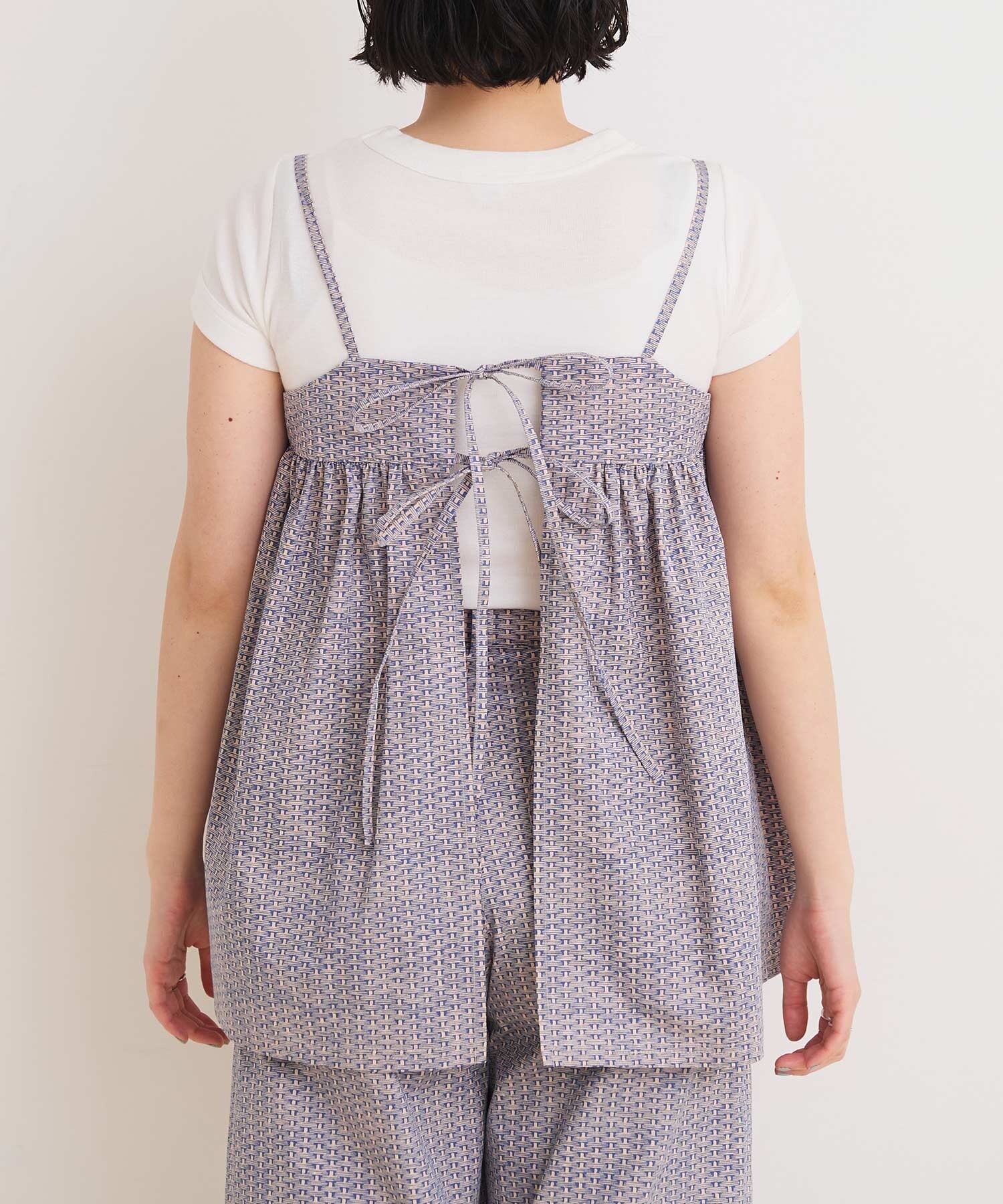 AMBIDEX Store 〇BASKET print キャミブラウス(F アオ): l
